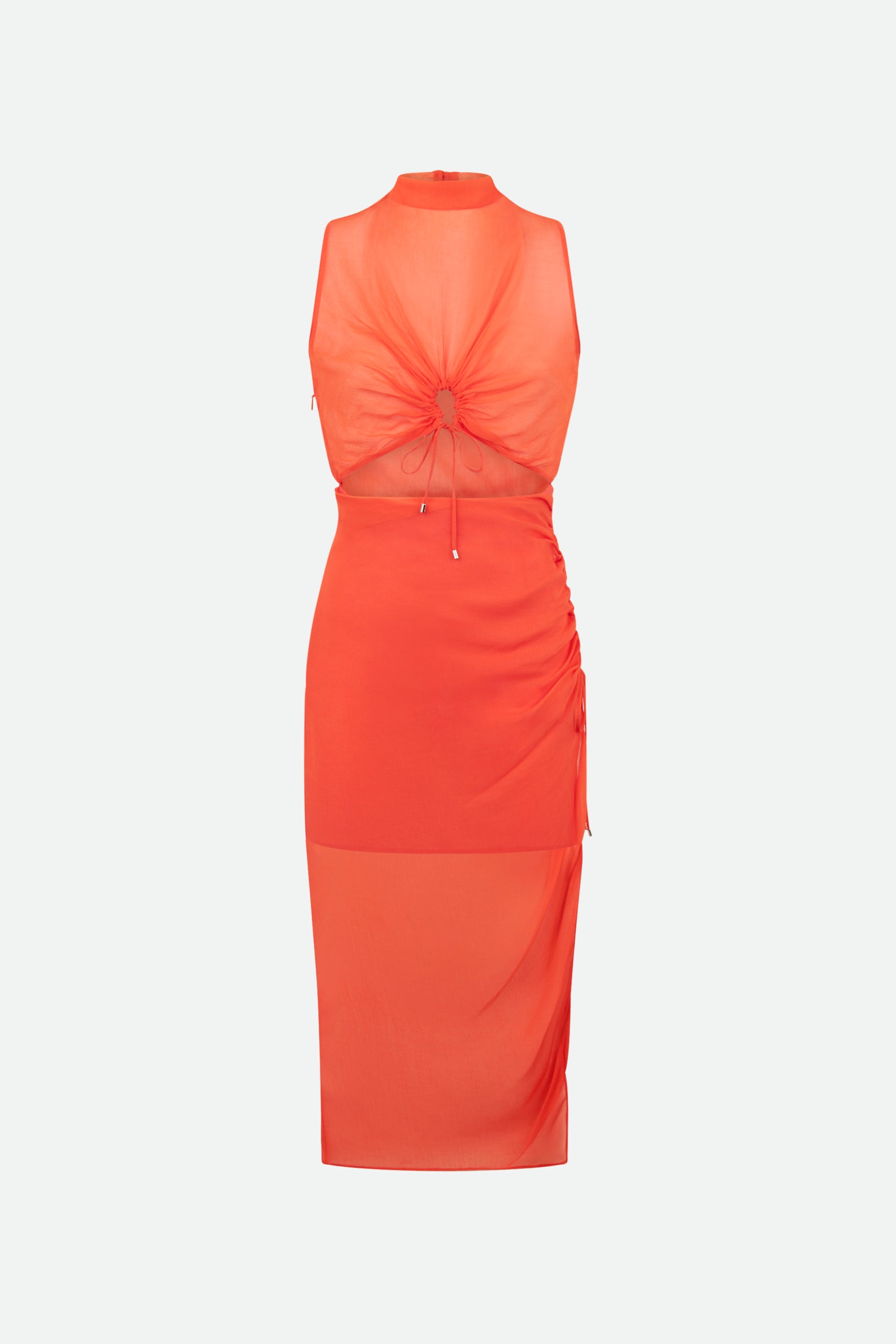 Patrizia Pepe Fluo Orange Dress