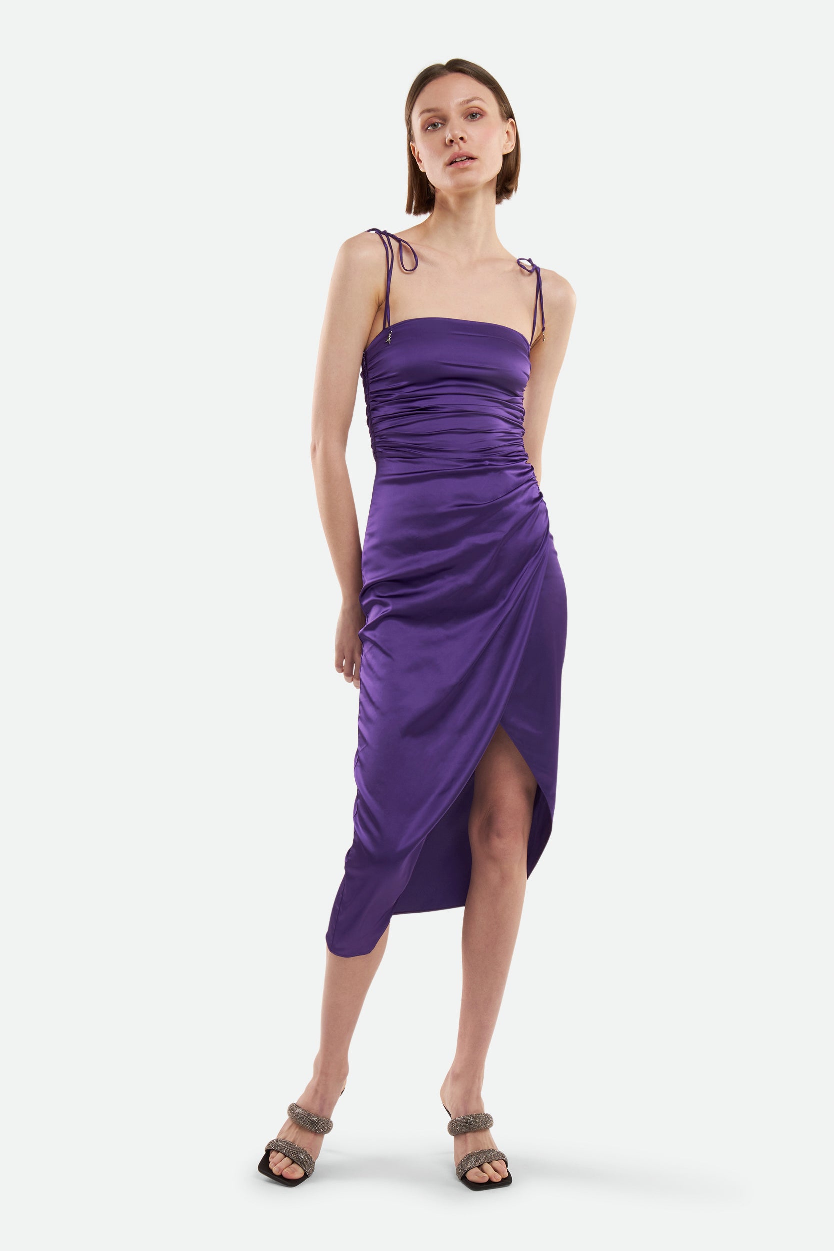 Patrizia Pepe Purple Midi Dress