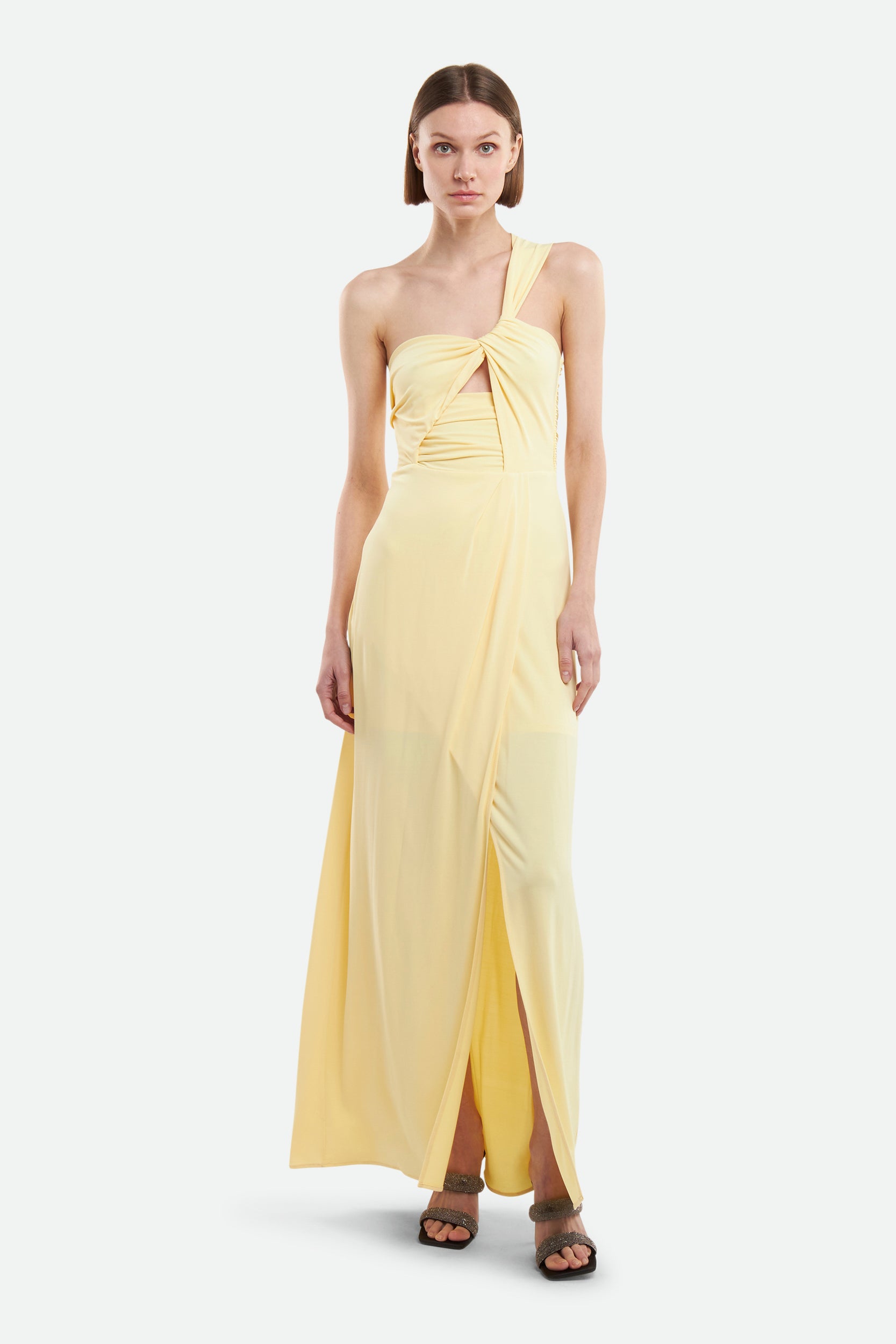 Patrizia Pepe Long Yellow Dress