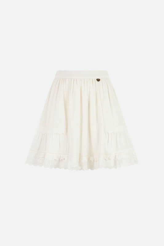 Twinset White Circle Skirt