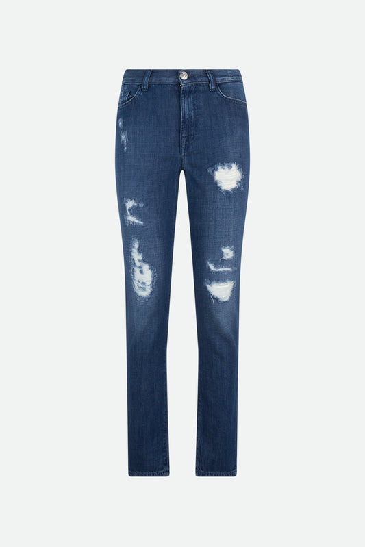 Twinset Jeans Girlfriend Blu
