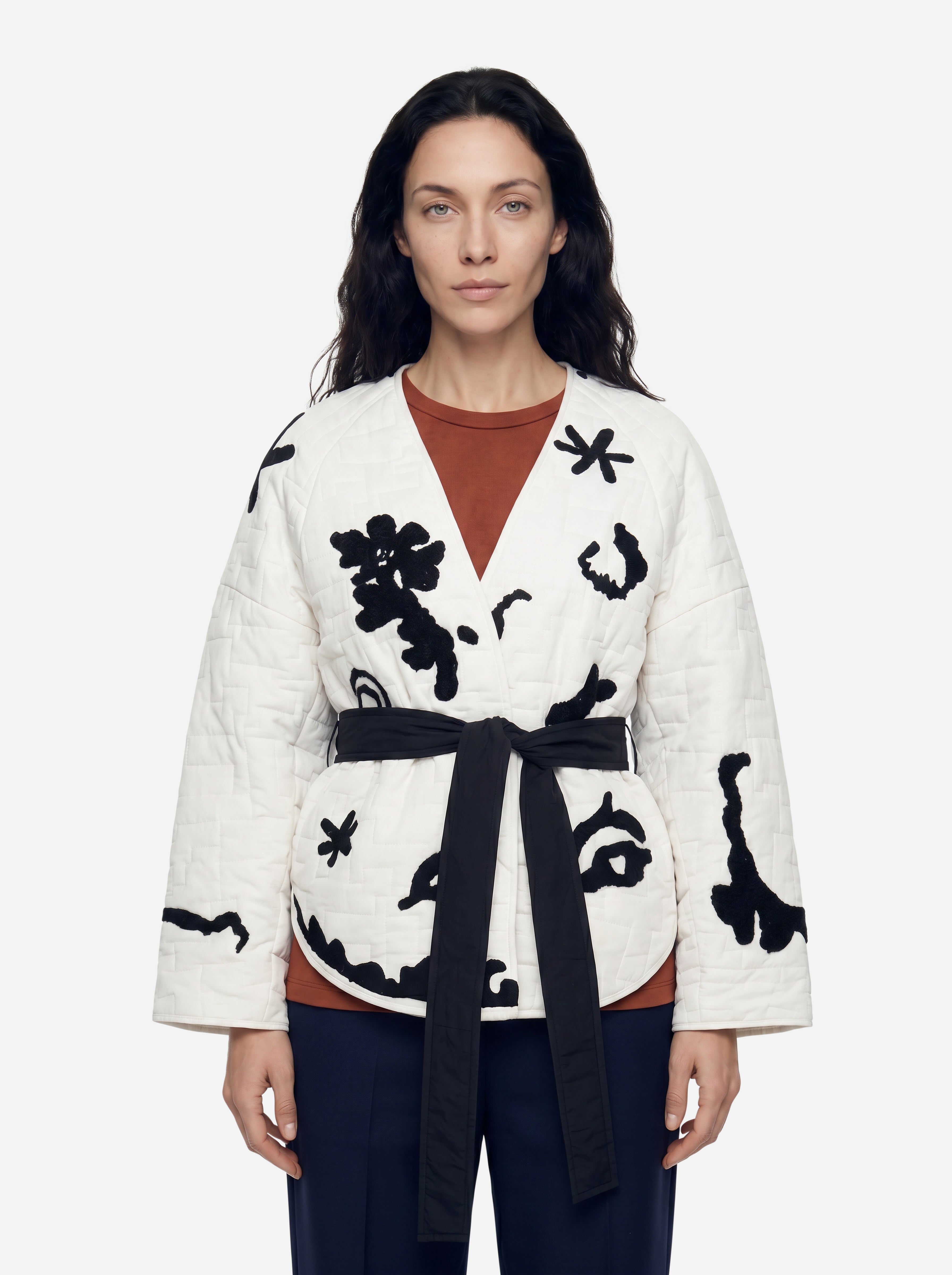 Alysi White Kimono Down Jacket