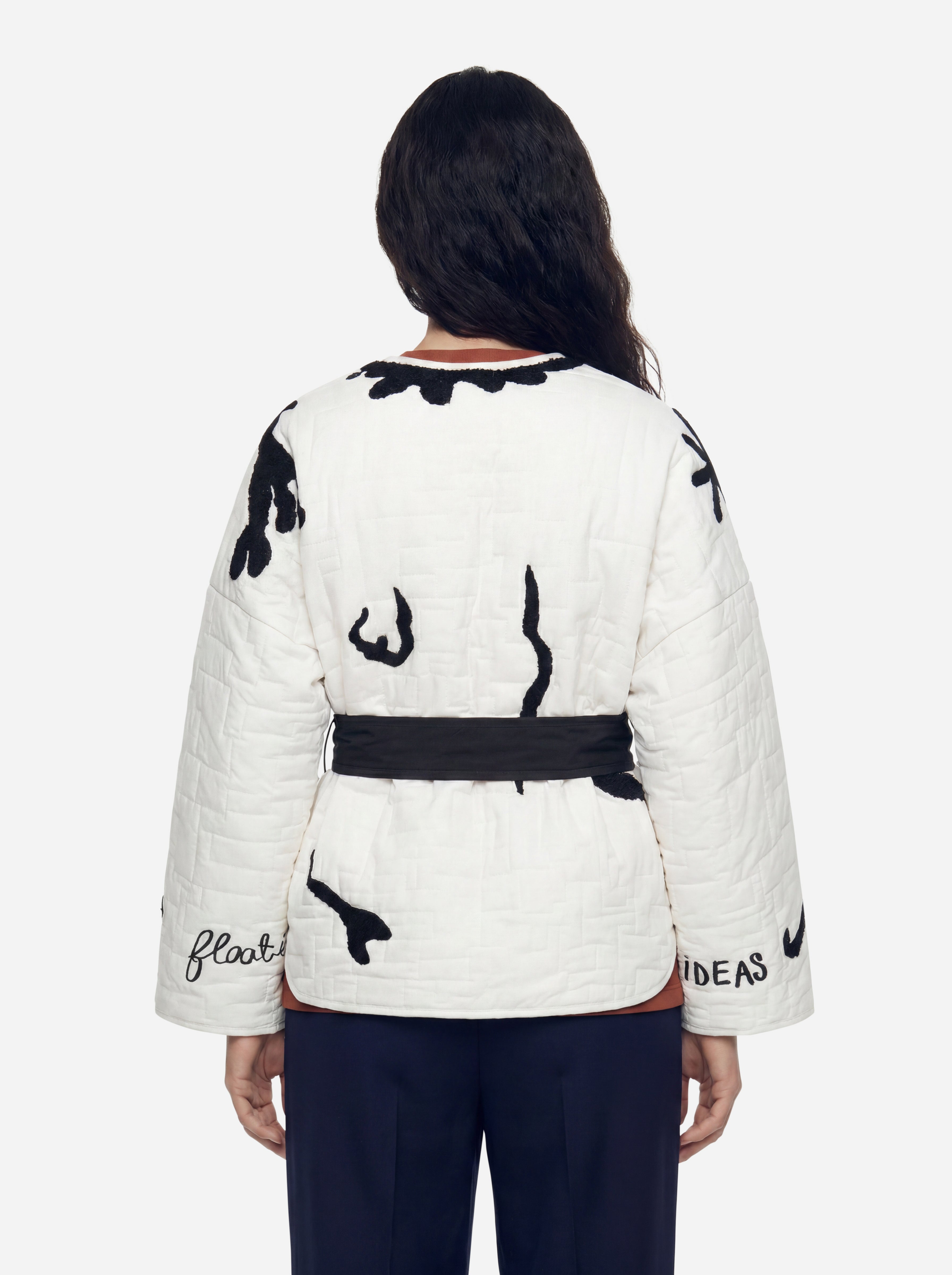 Alysi White Kimono Down Jacket