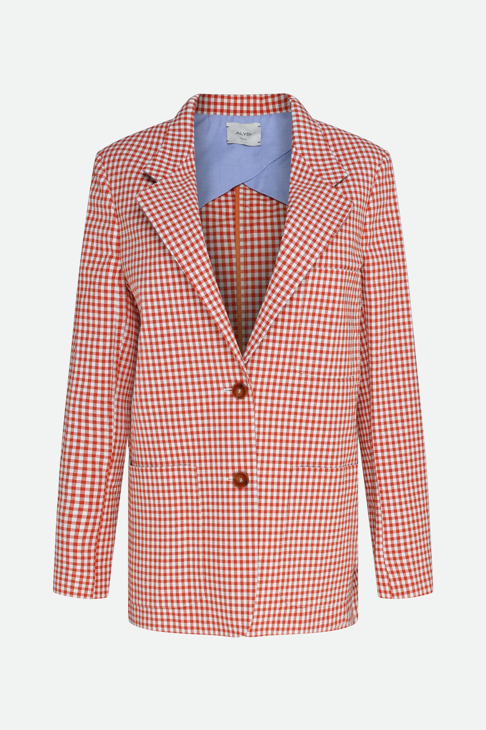 Brick Check Blazer