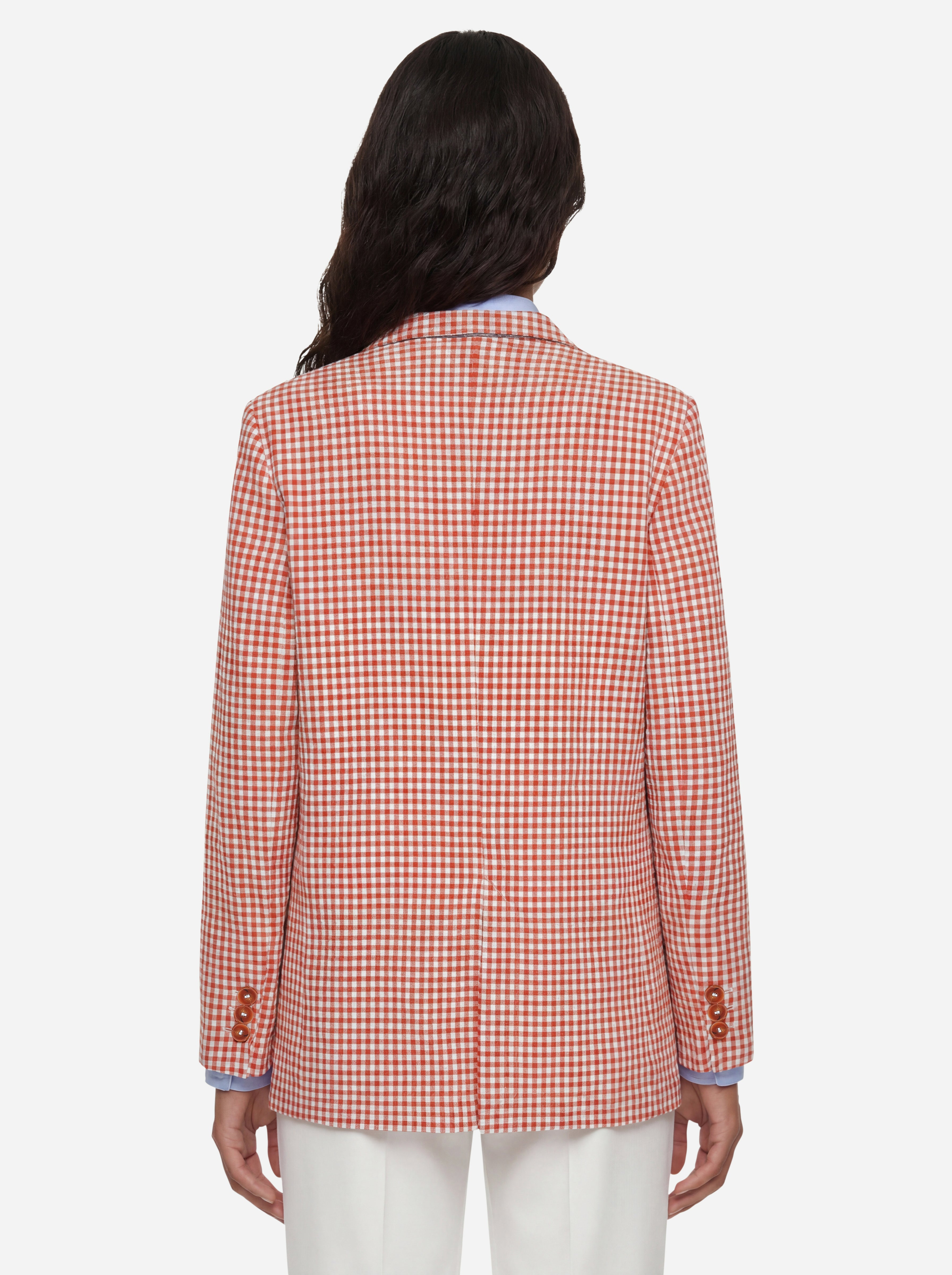 Alysi Blazer Brick Check
