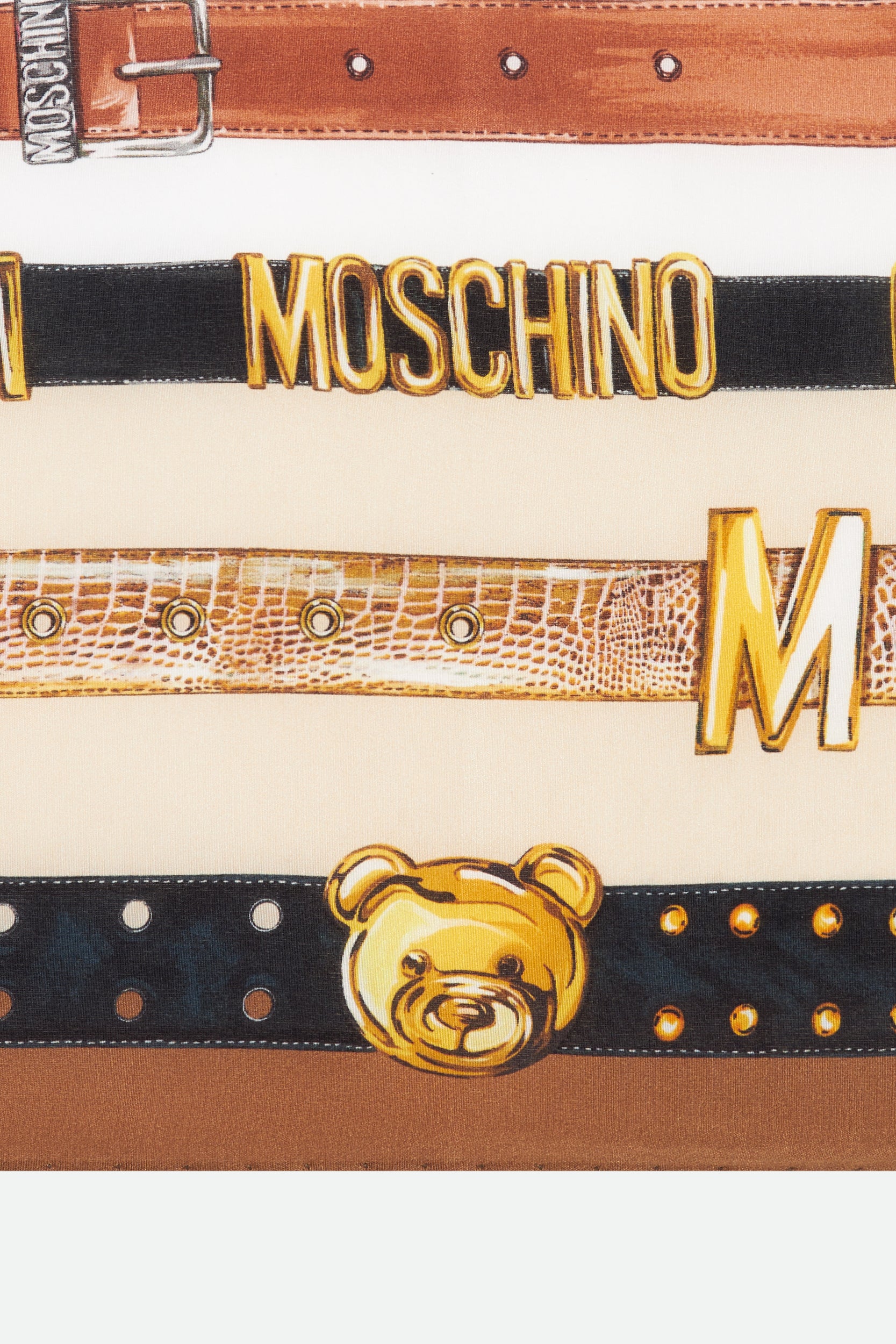 Moschino Clutch Bag in Golden Silk