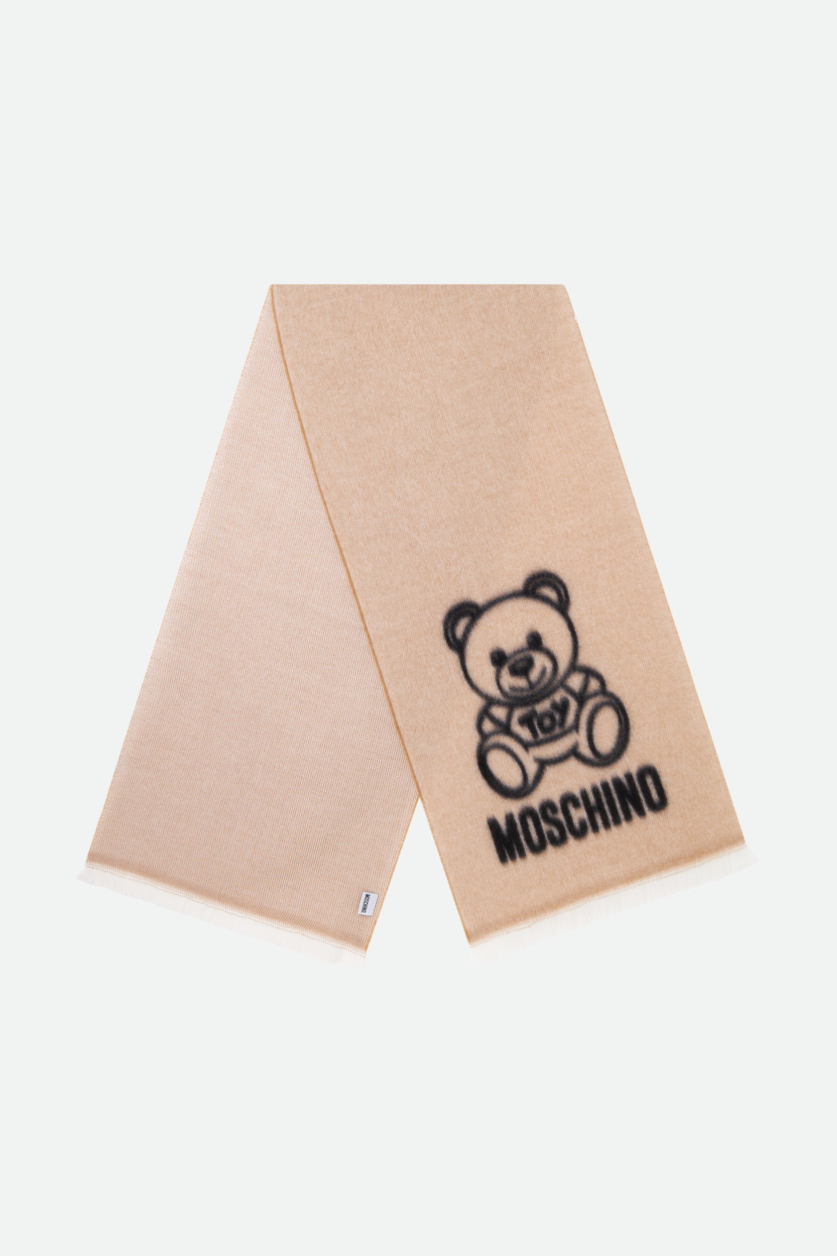 Moschino Brown Wool Scarf