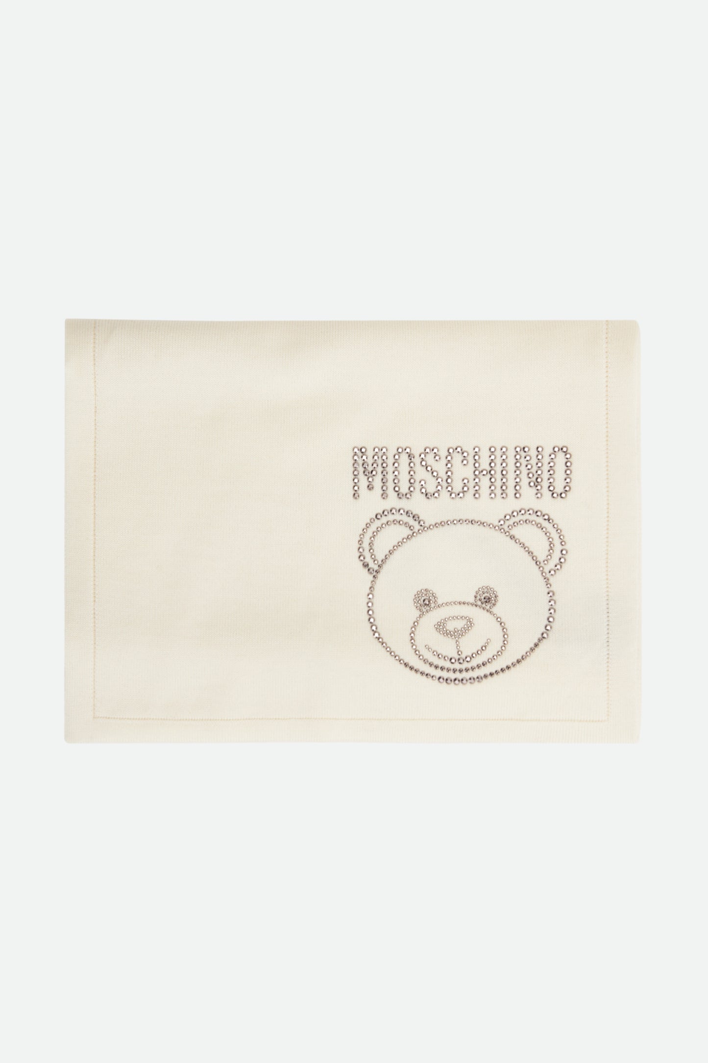 Moschino White Wool Scarf