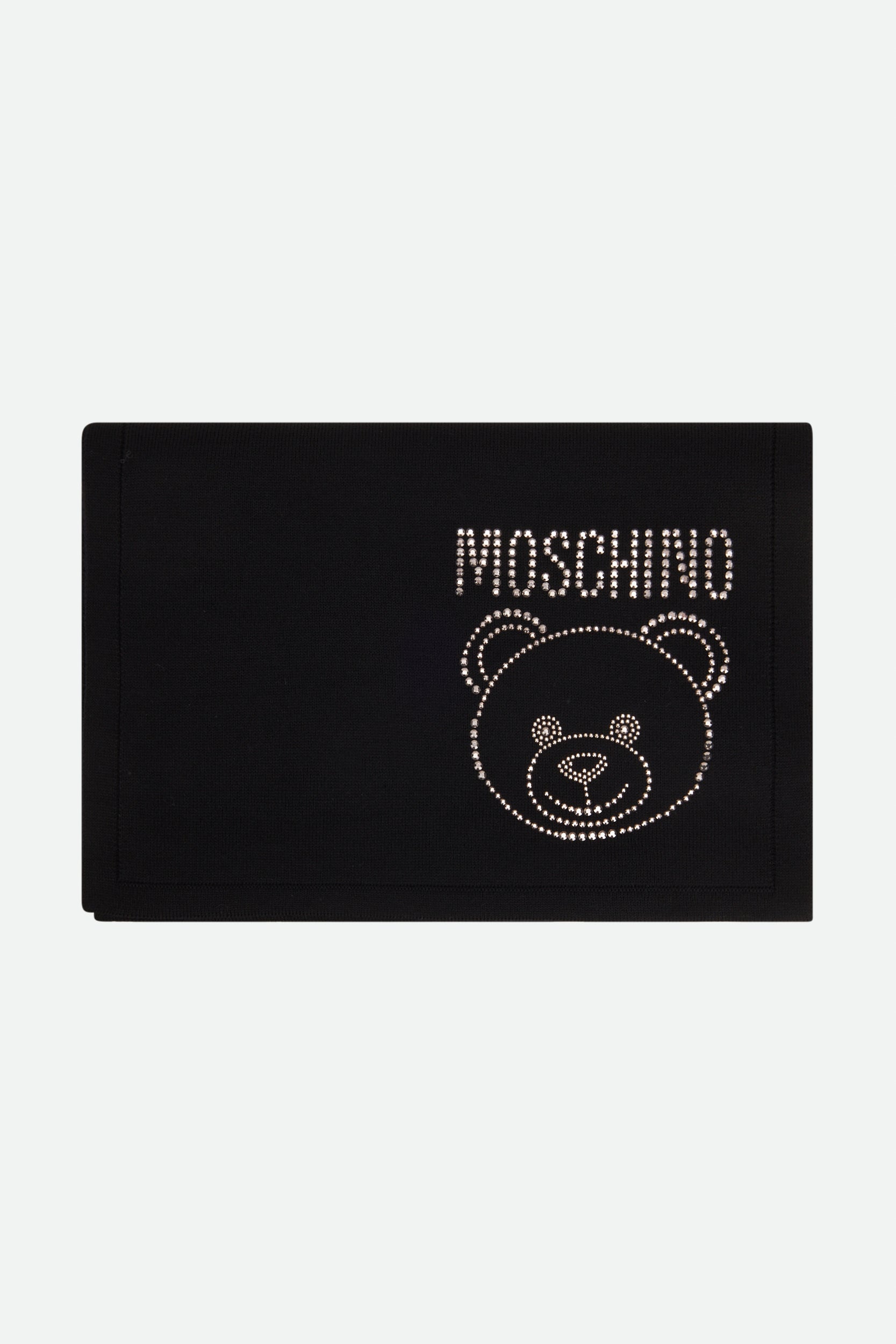 Moschino Black Wool Scarf