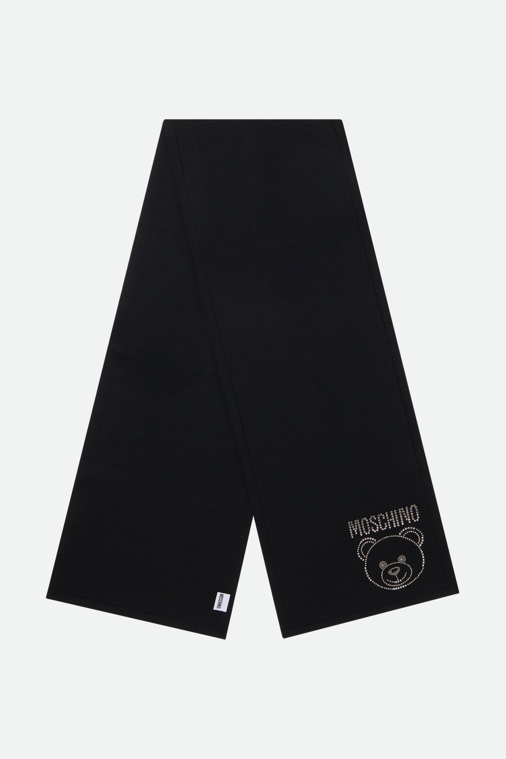 Moschino Black Wool Scarf