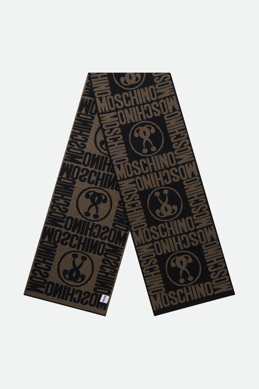 Moschino Sciarpa Logo Nera