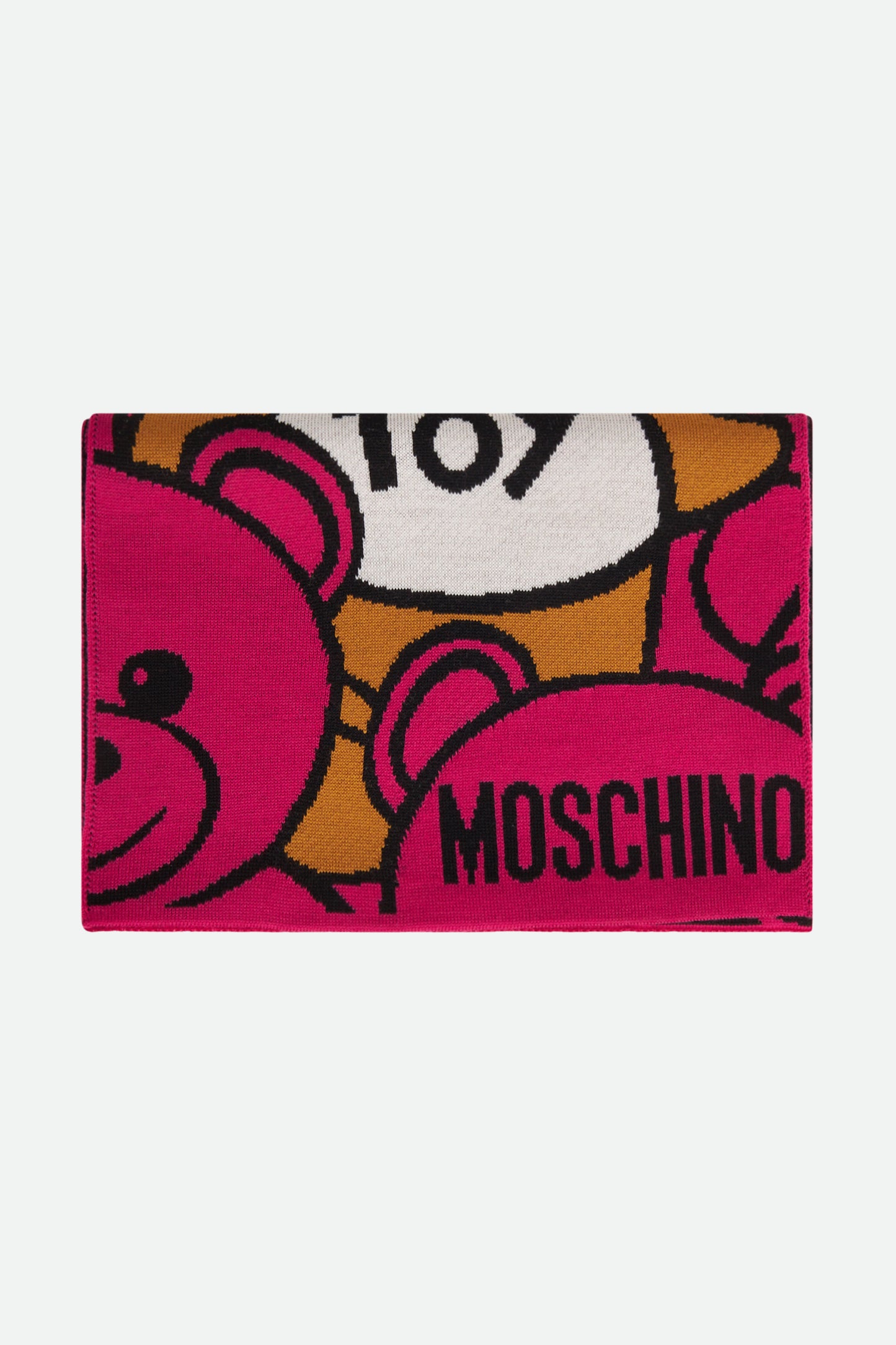 Moschino Pink Wool Scarf