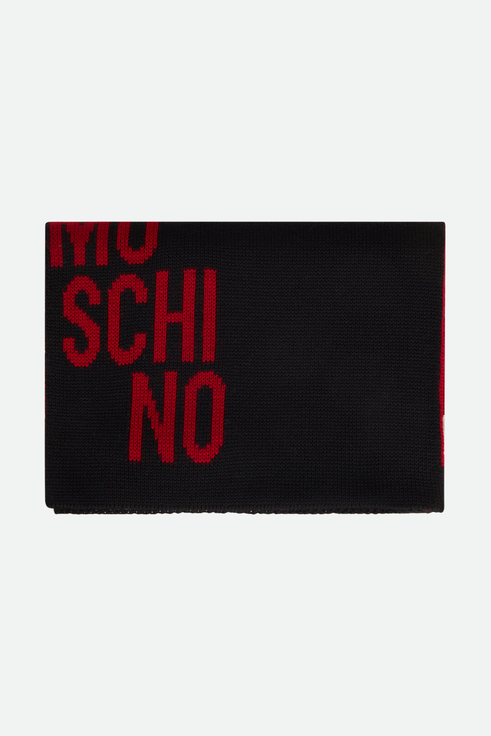 Moschino Black Scarf with Logo