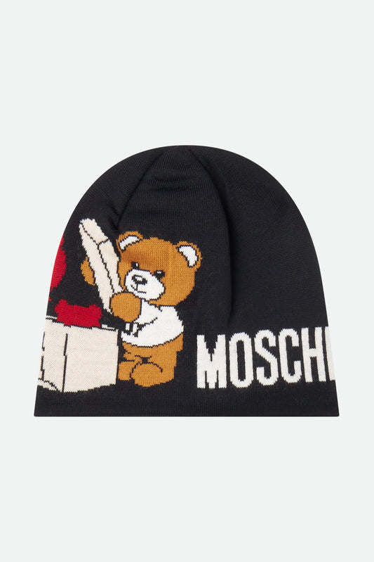 Moschino Cappello in Lana Nero