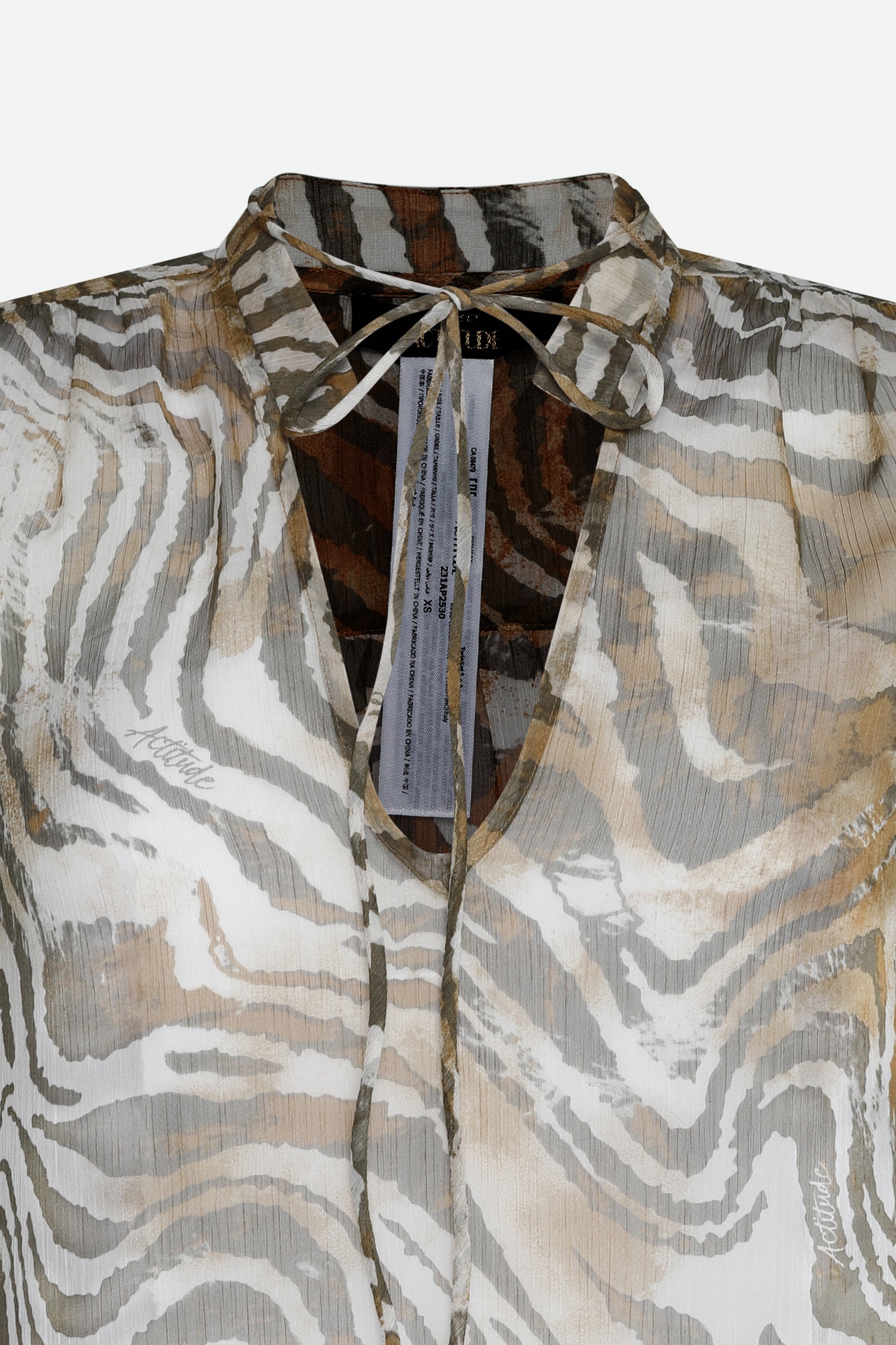 Twinset Abito Lungo Animalier