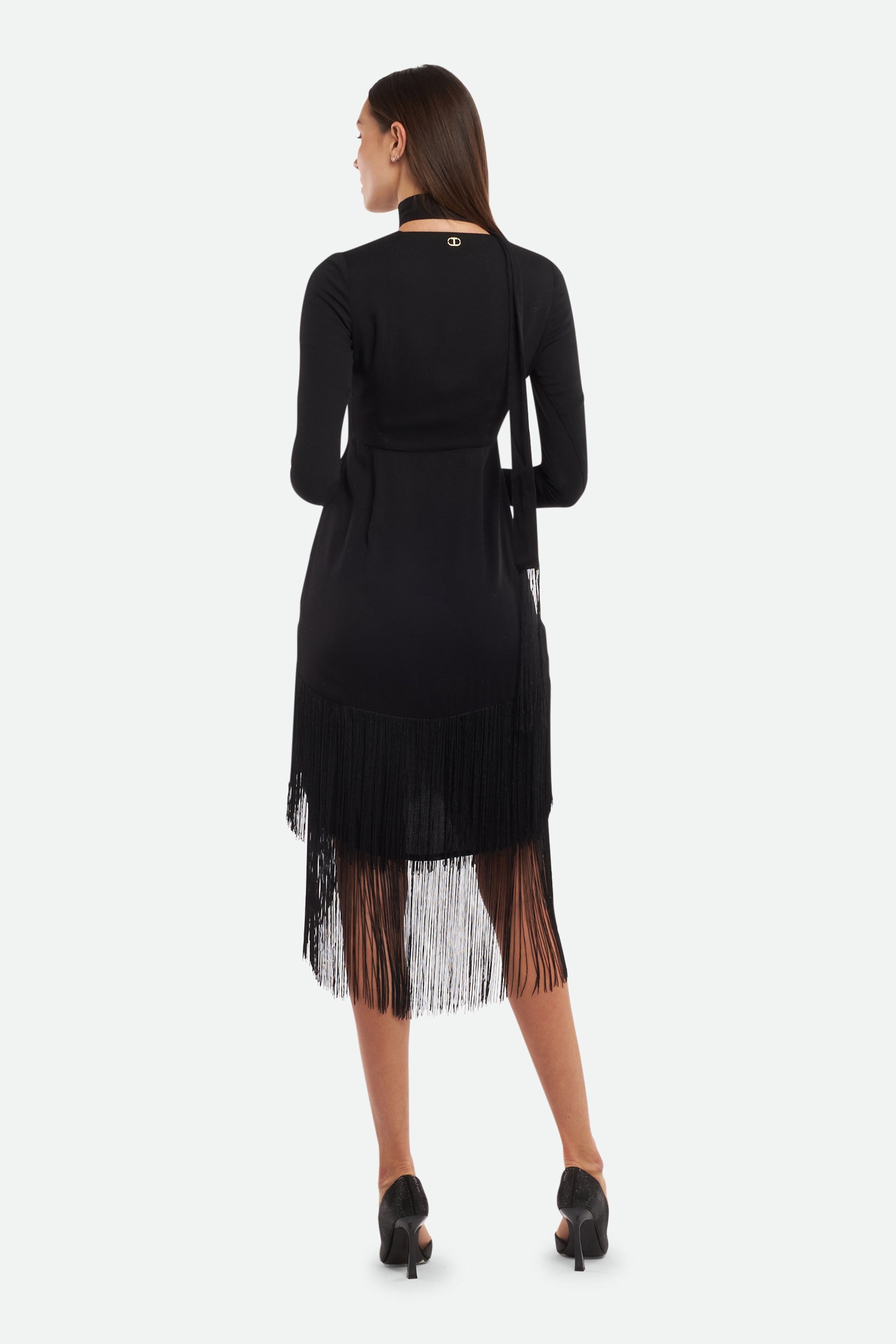 Twinset Abito Lungo Nero