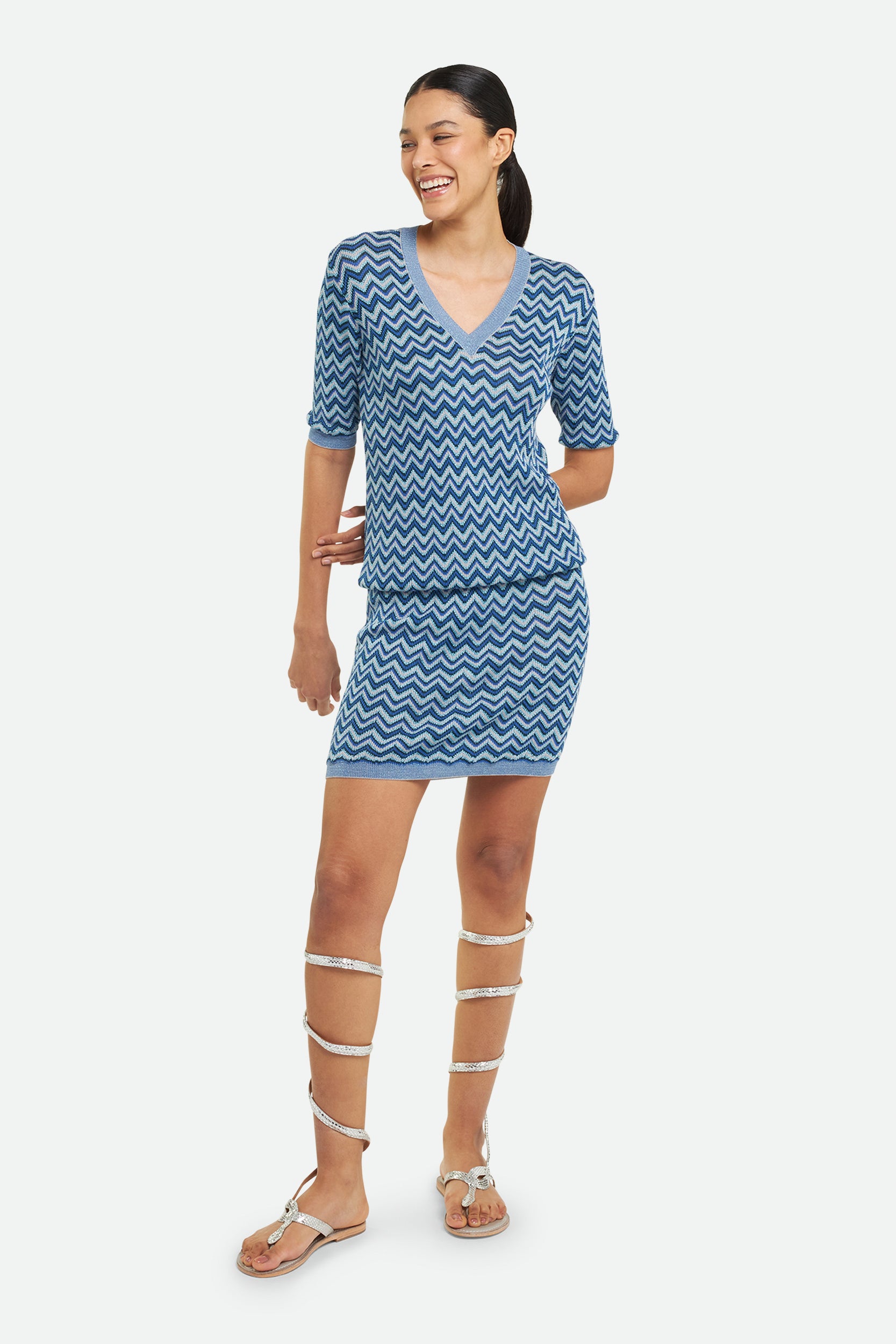 Blu Missoni Abiti M Missoni Abito Midi Azzurro Loverlock