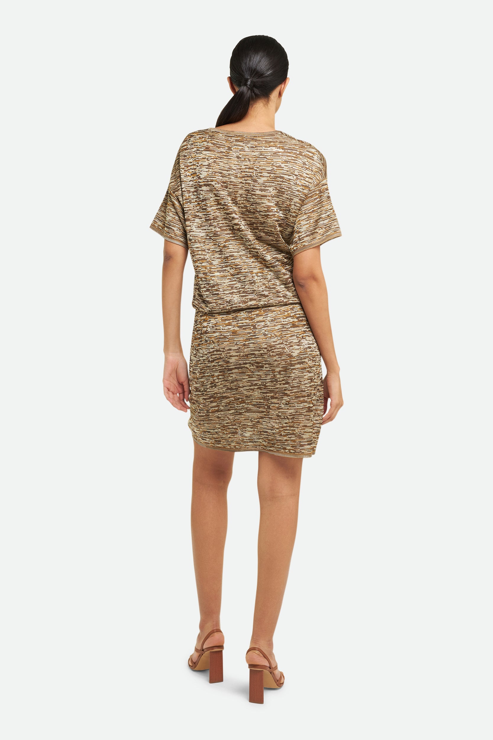 M Missoni Brown Midi Dress