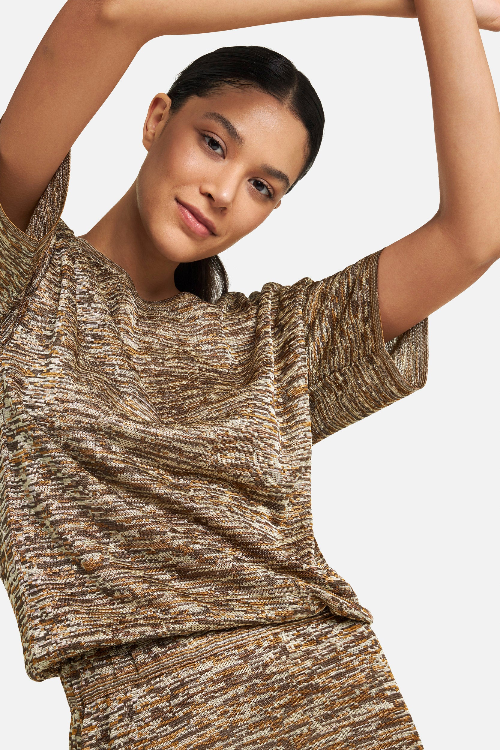 M Missoni Abito Midi Marrone