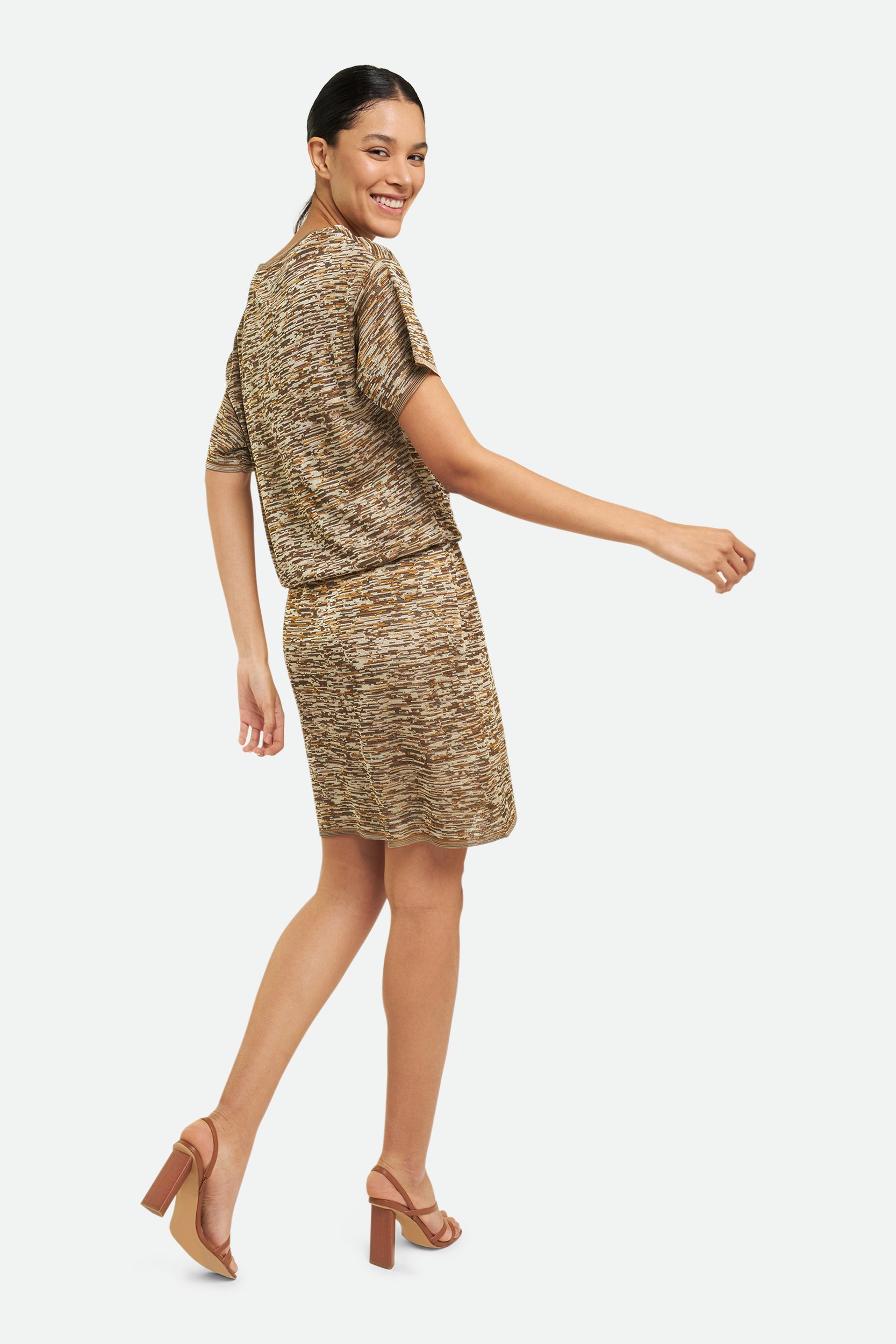 M Missoni Brown Midi Dress