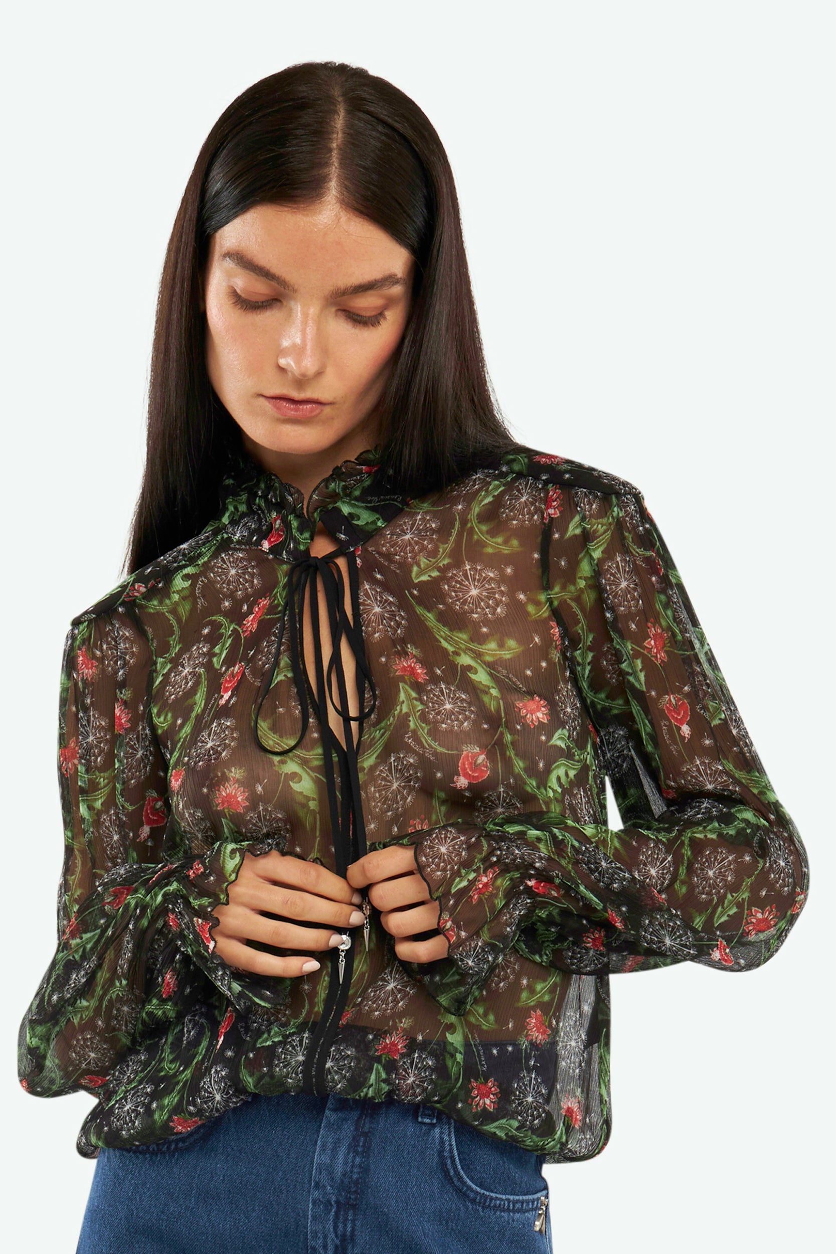Patrizia Pepe Black Rock Blouse