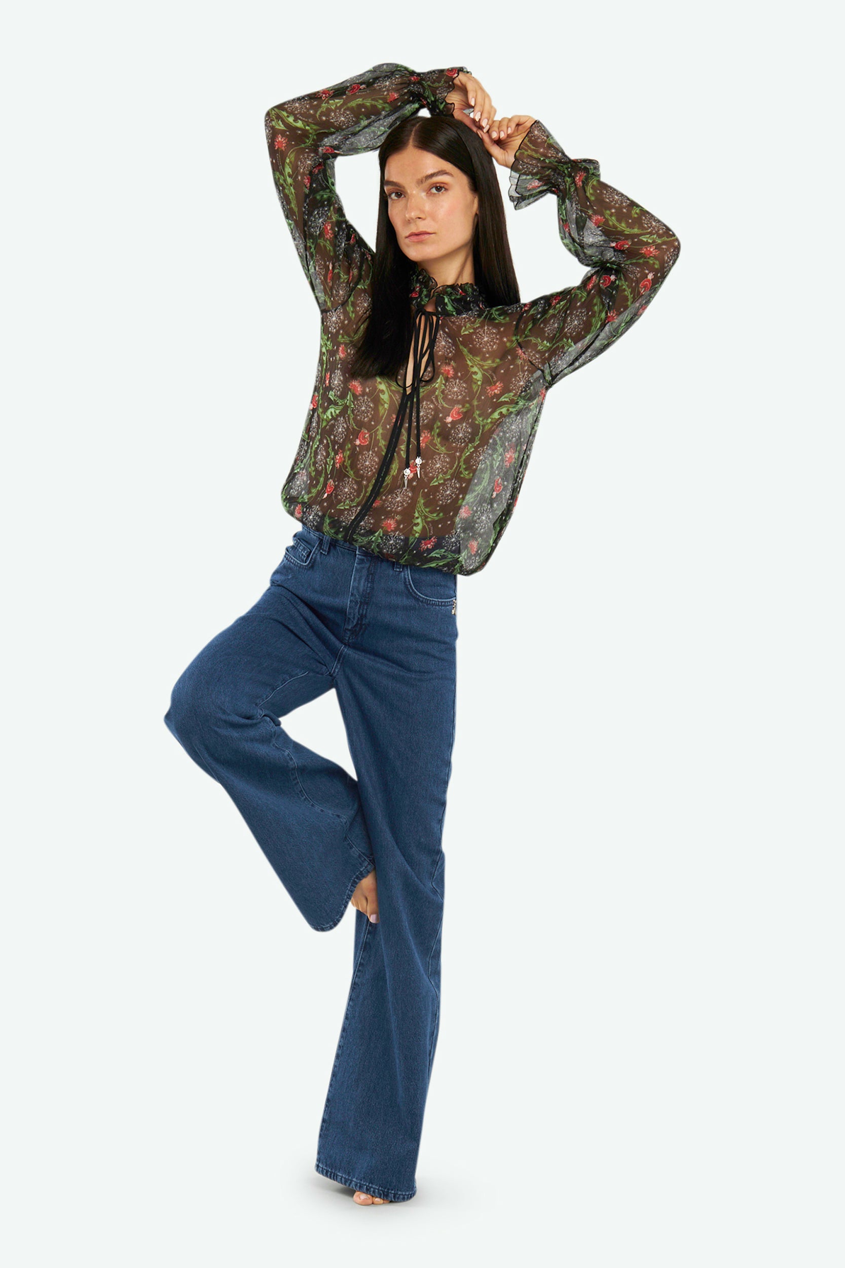 Patrizia Pepe Black Rock Blouse