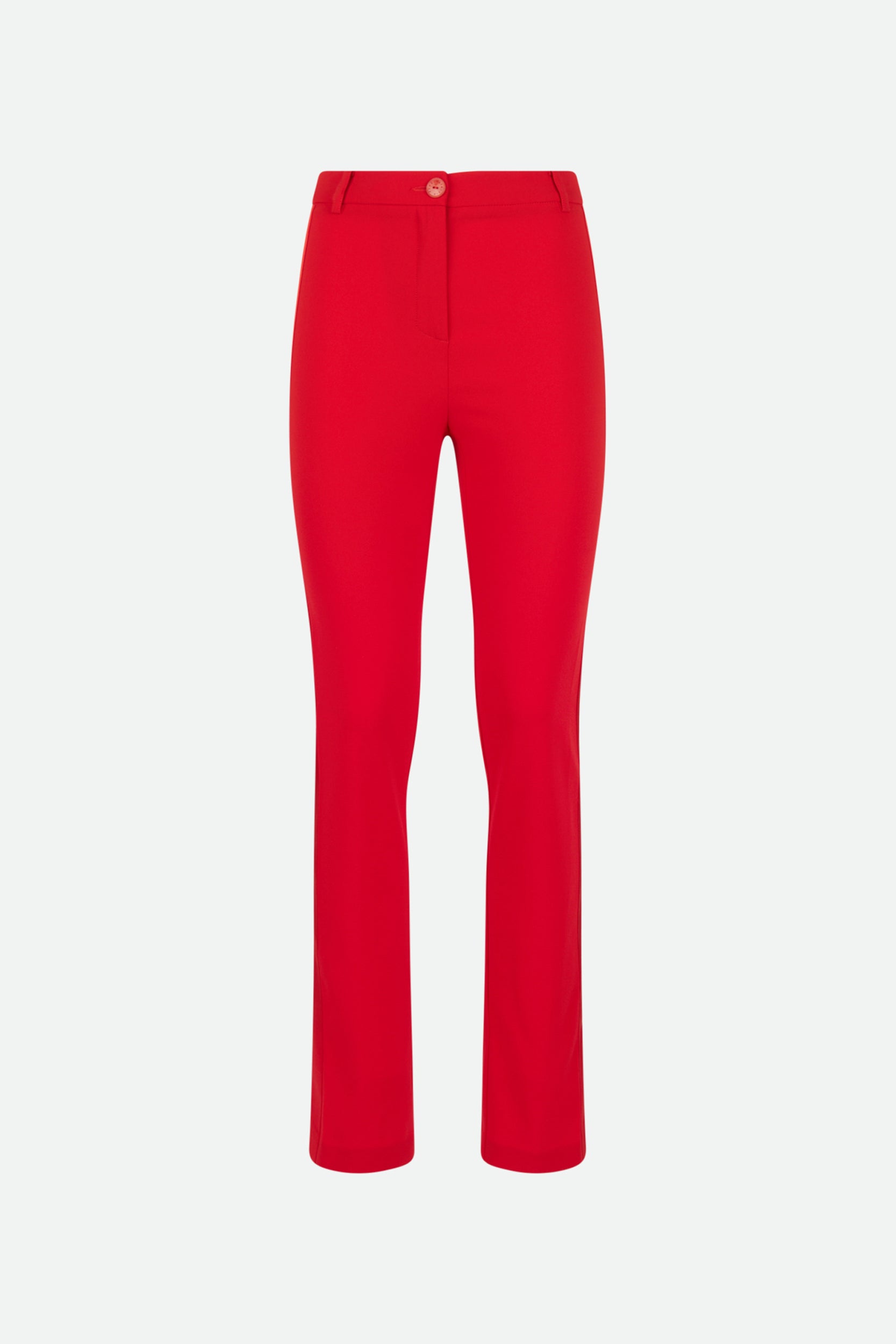 Patrizia Pepe Slim Fit Trousers Red