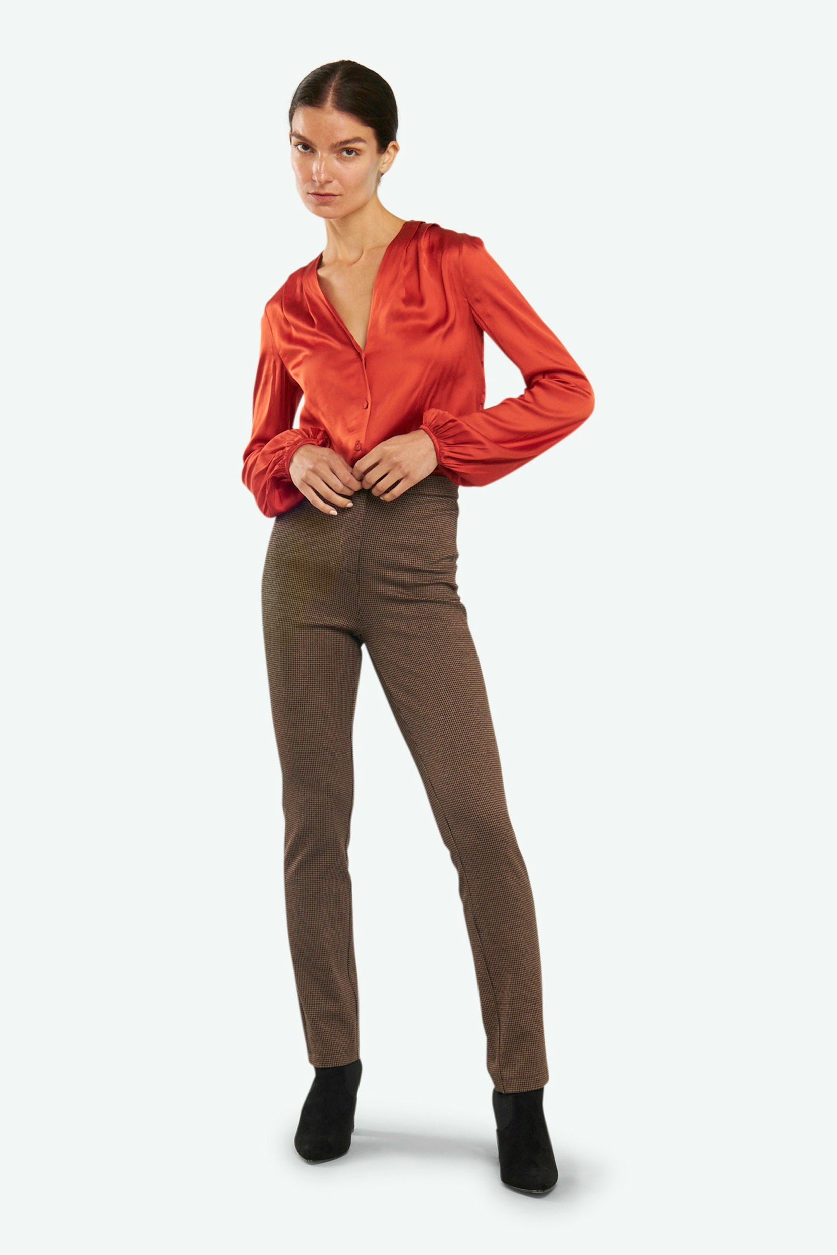 Patrizia Pepe Classic Brown Trousers