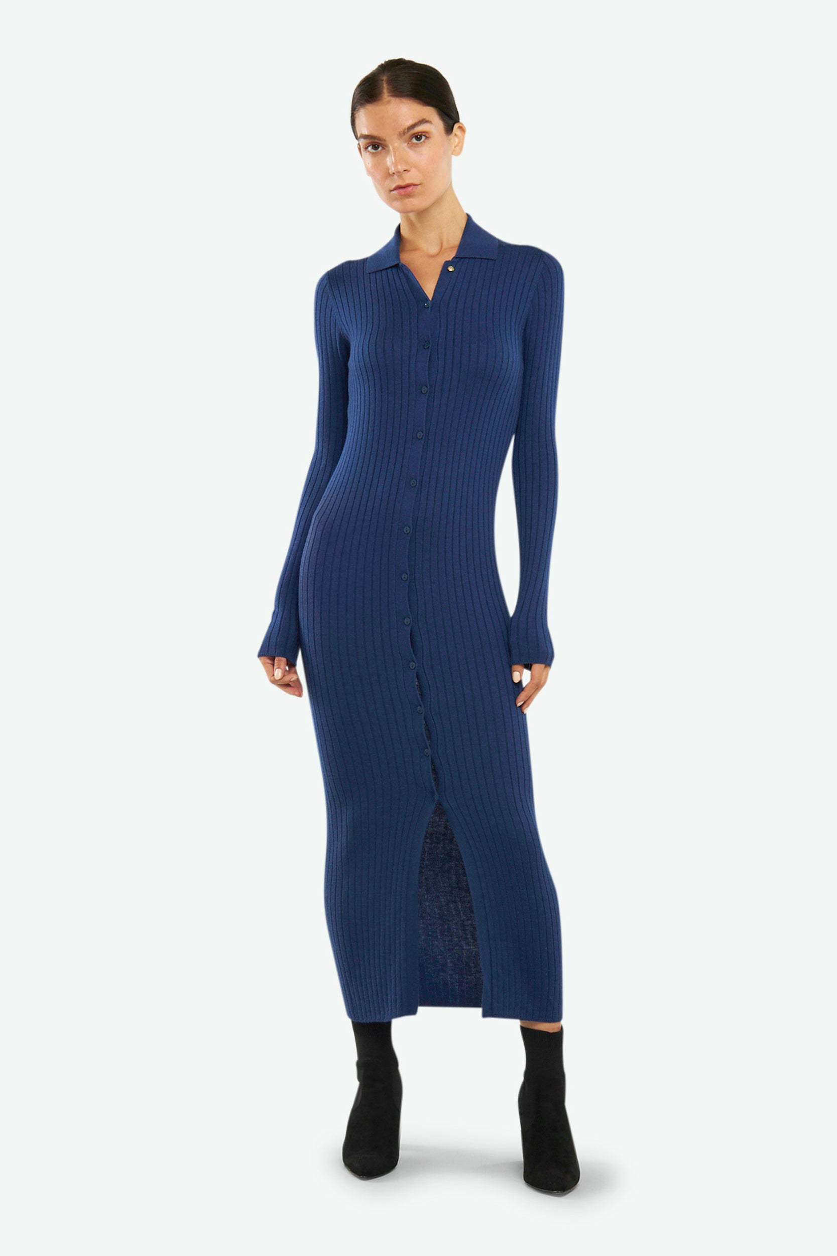 Patrizia Pepe Blue Shirt Dress