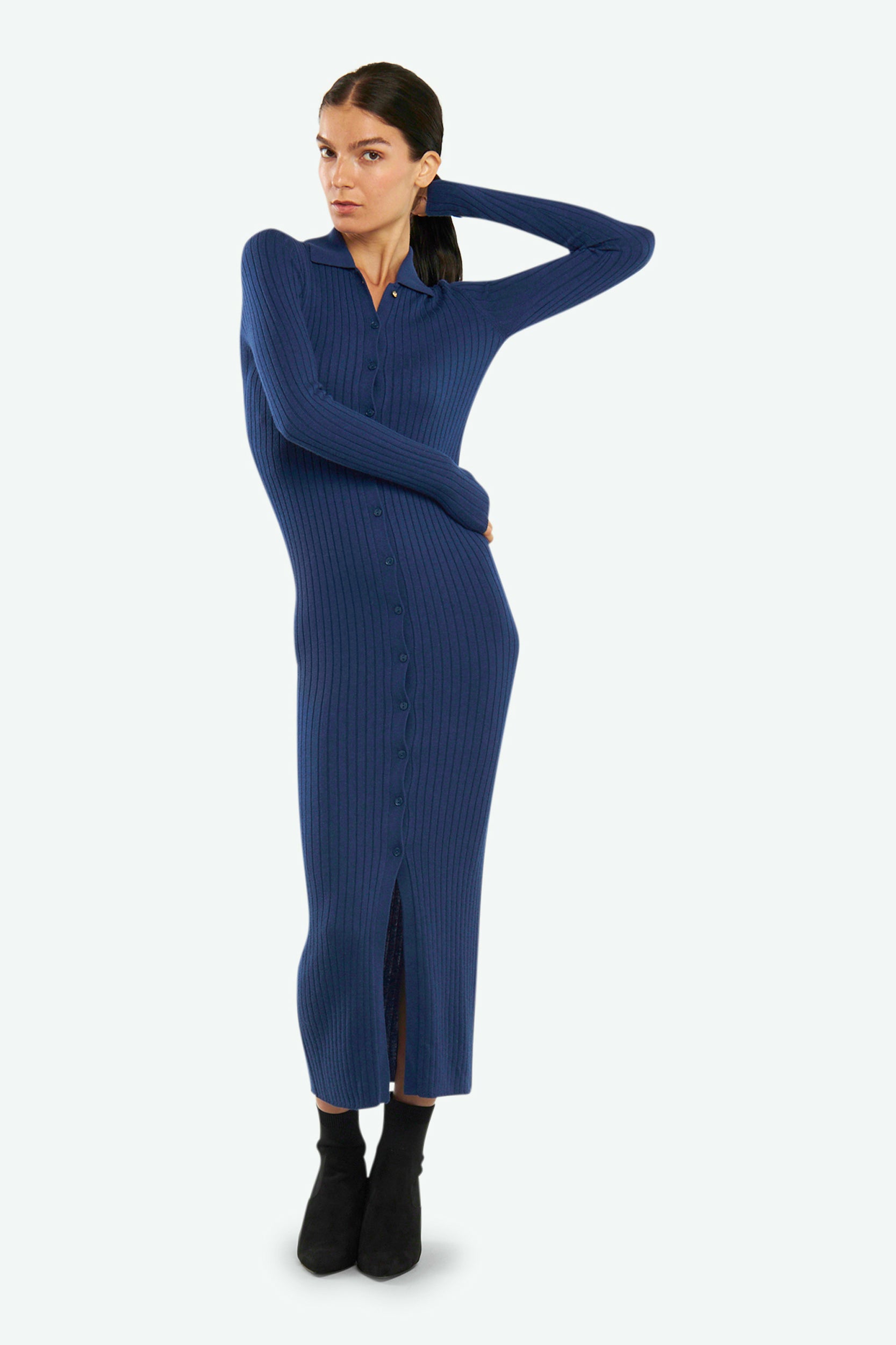 Patrizia Pepe Abito Camicia Blu
