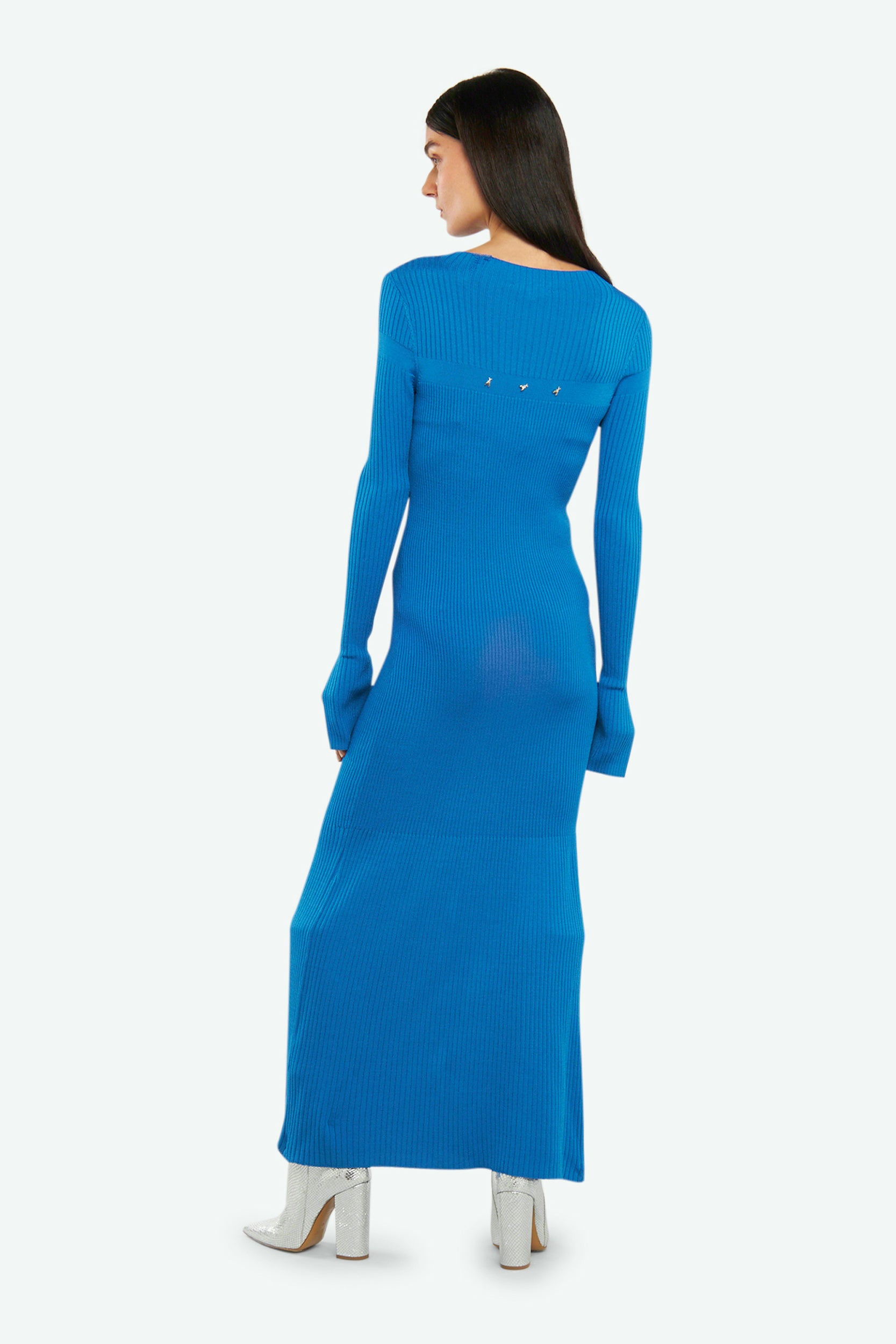 Patrizia Pepe Blue Biker Dress