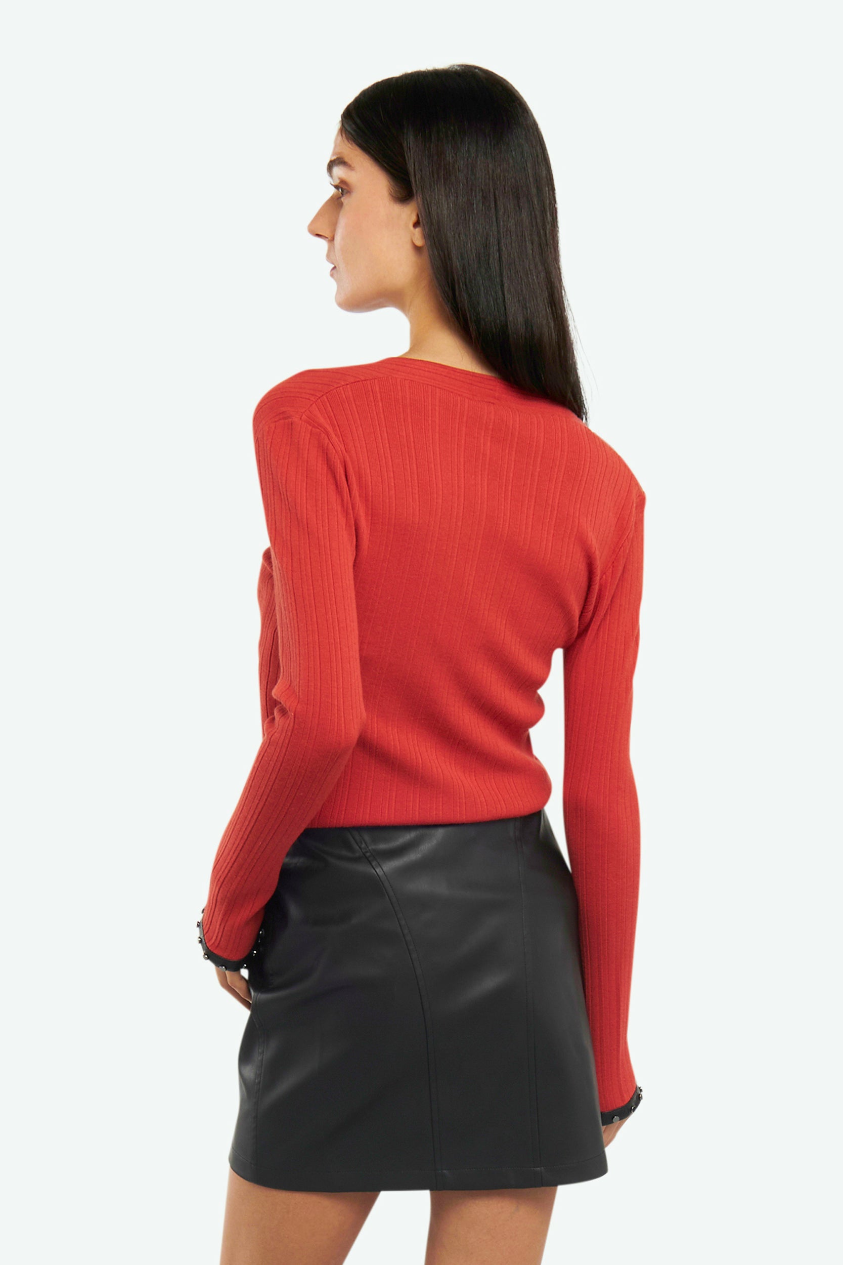 Patrizia Pepe Maglia a Costine Rossa