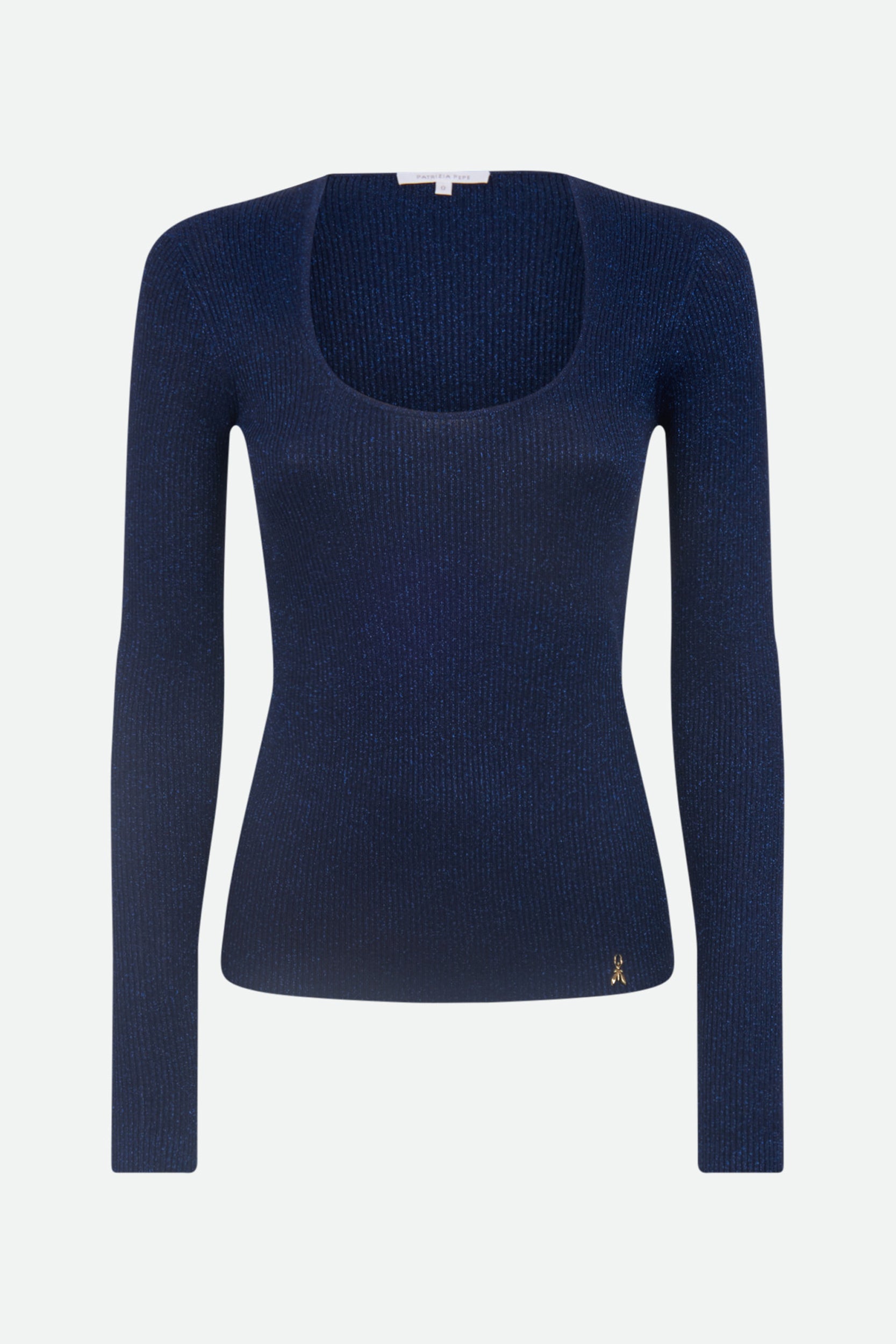 Patrizia Pepe Navy Lurex sweater