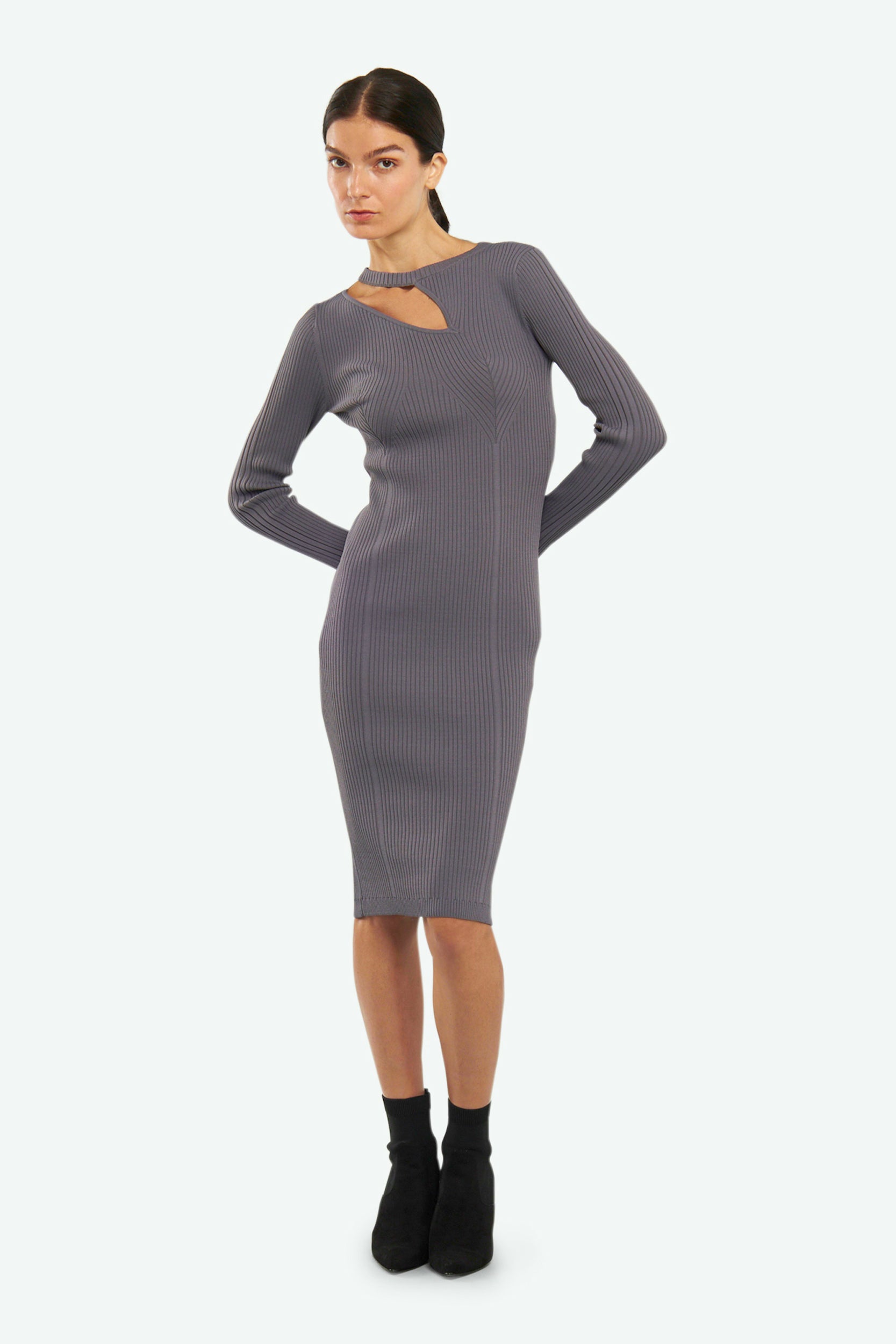 Patrizia Pepe Road Gray Dress