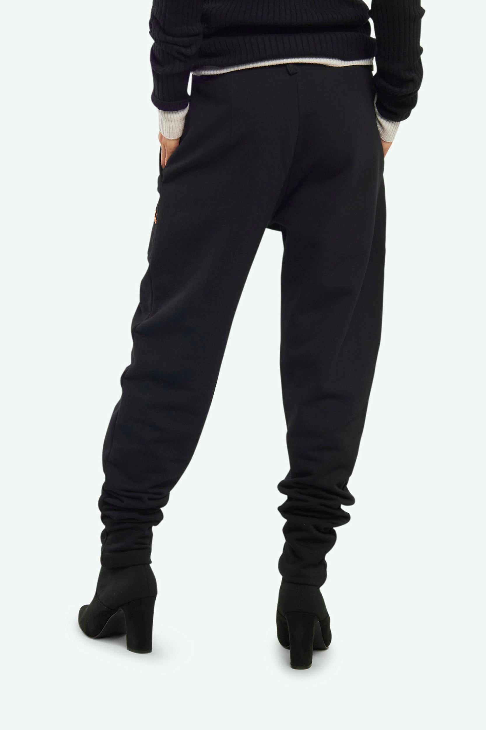 Patrizia Pepe Black Jogger Pants