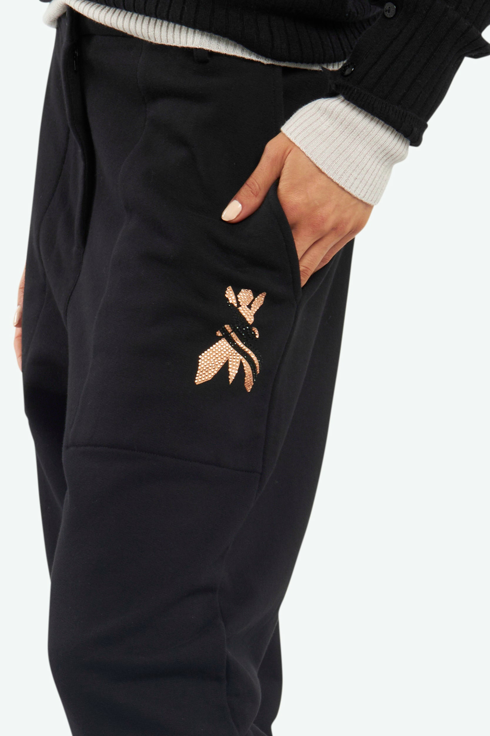 Patrizia Pepe Black Jogger Pants