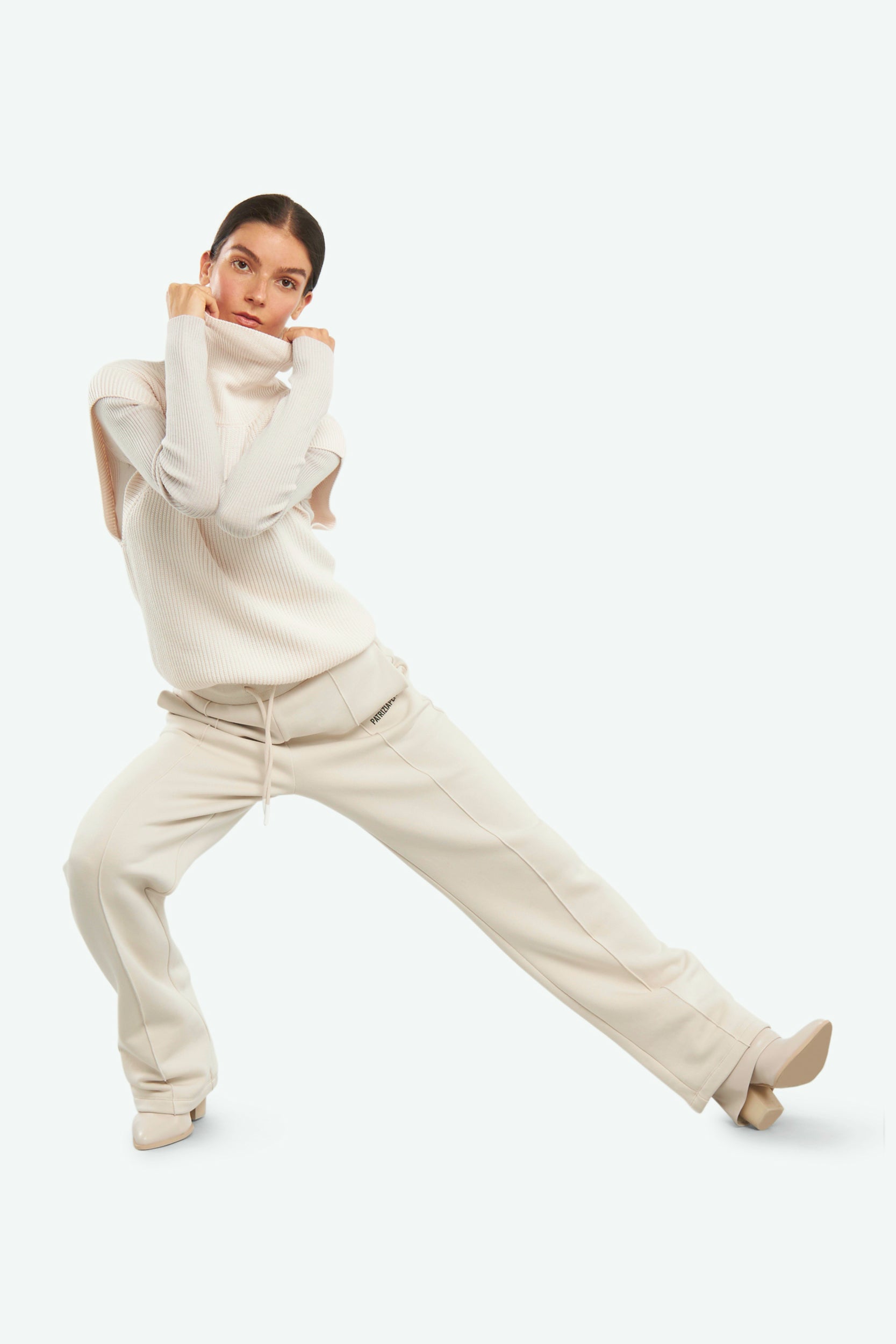Patrizia Pepe Beige Jogging Pants