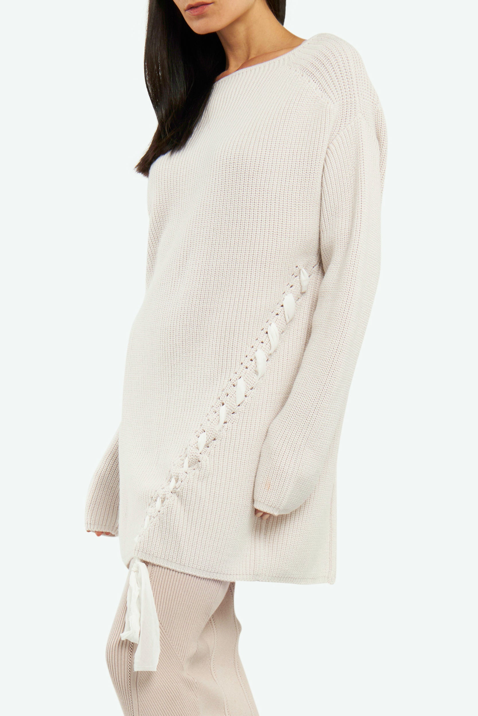 Patrizia Pepe Over Beige Sweater