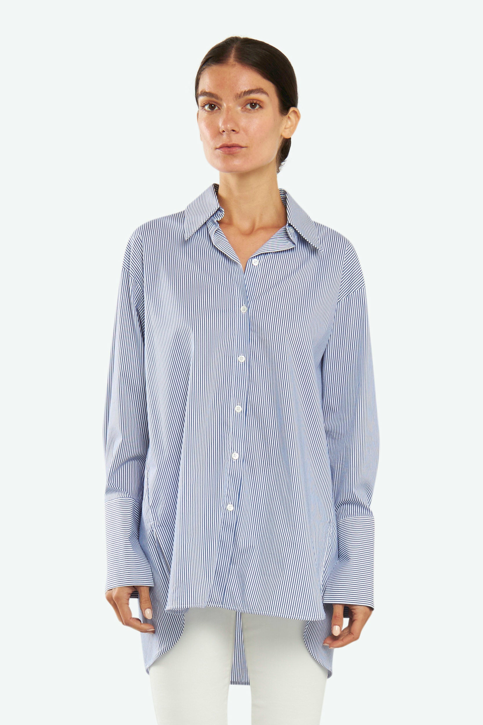 Patrizia Pepe Basic Light Blue Shirt