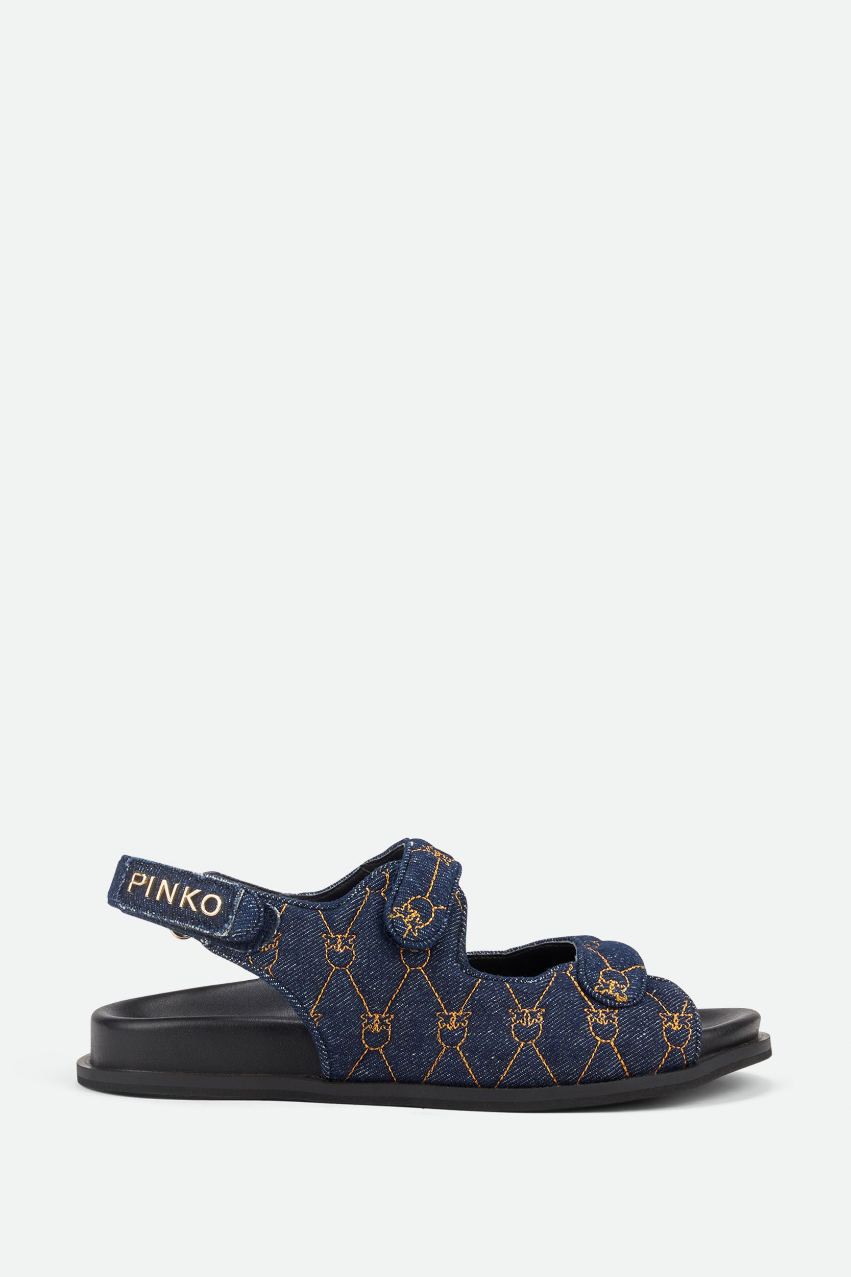 Pinko Blue Logo Sandal