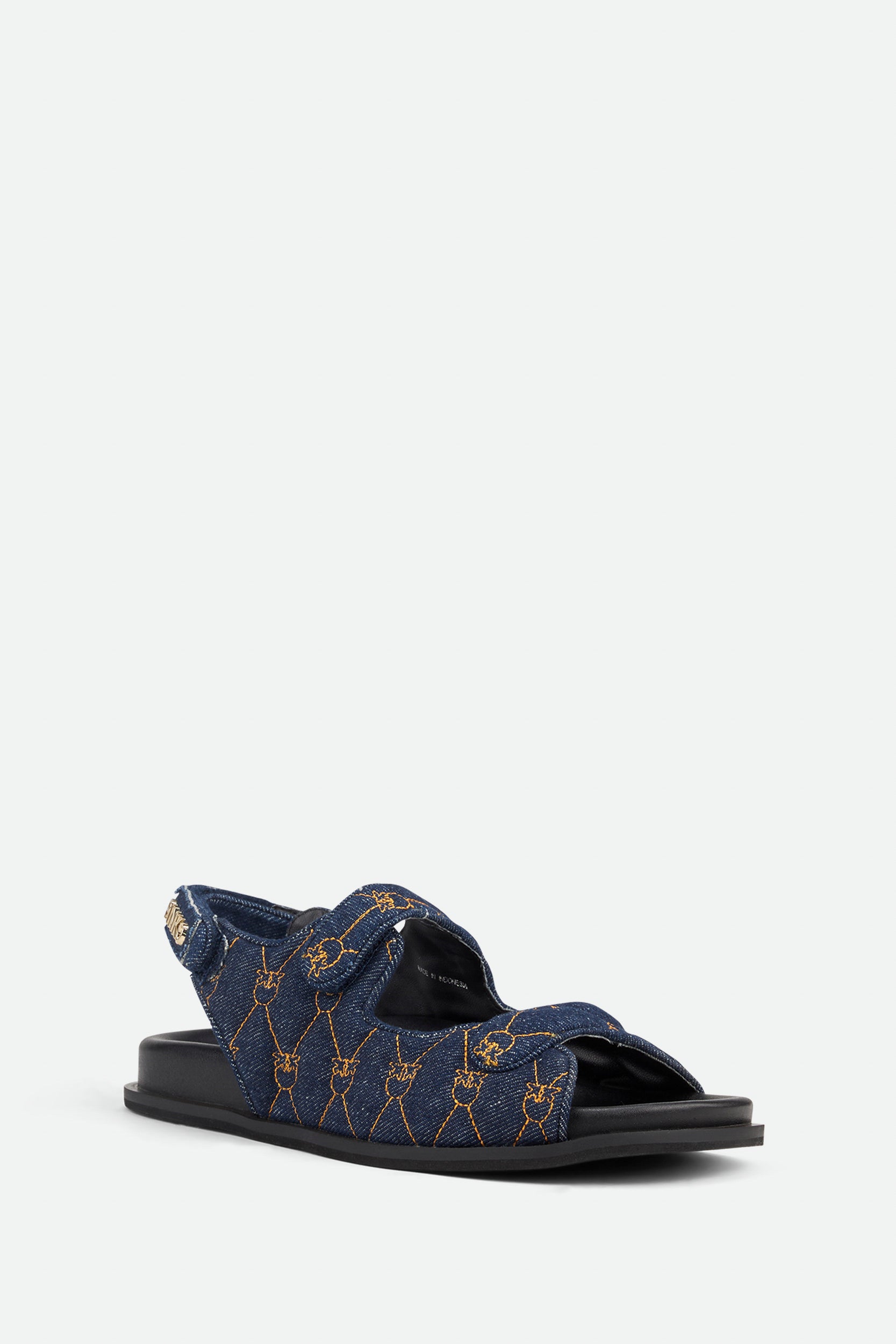 Pinko Blue Logo Sandal