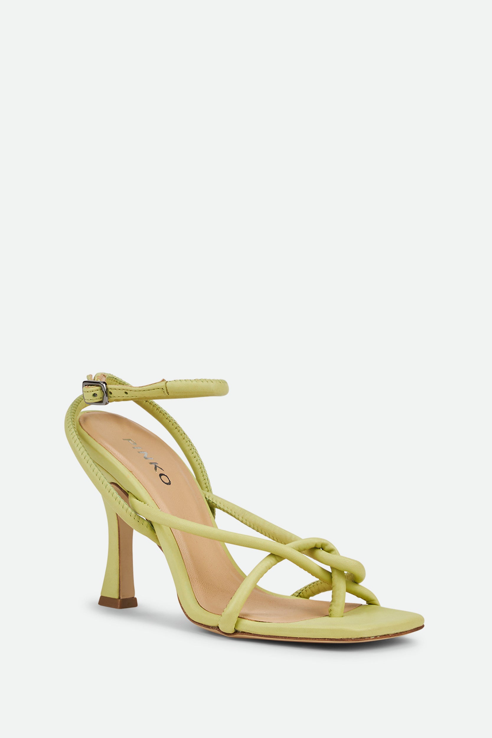 Pinko Sandal in Lime Leather