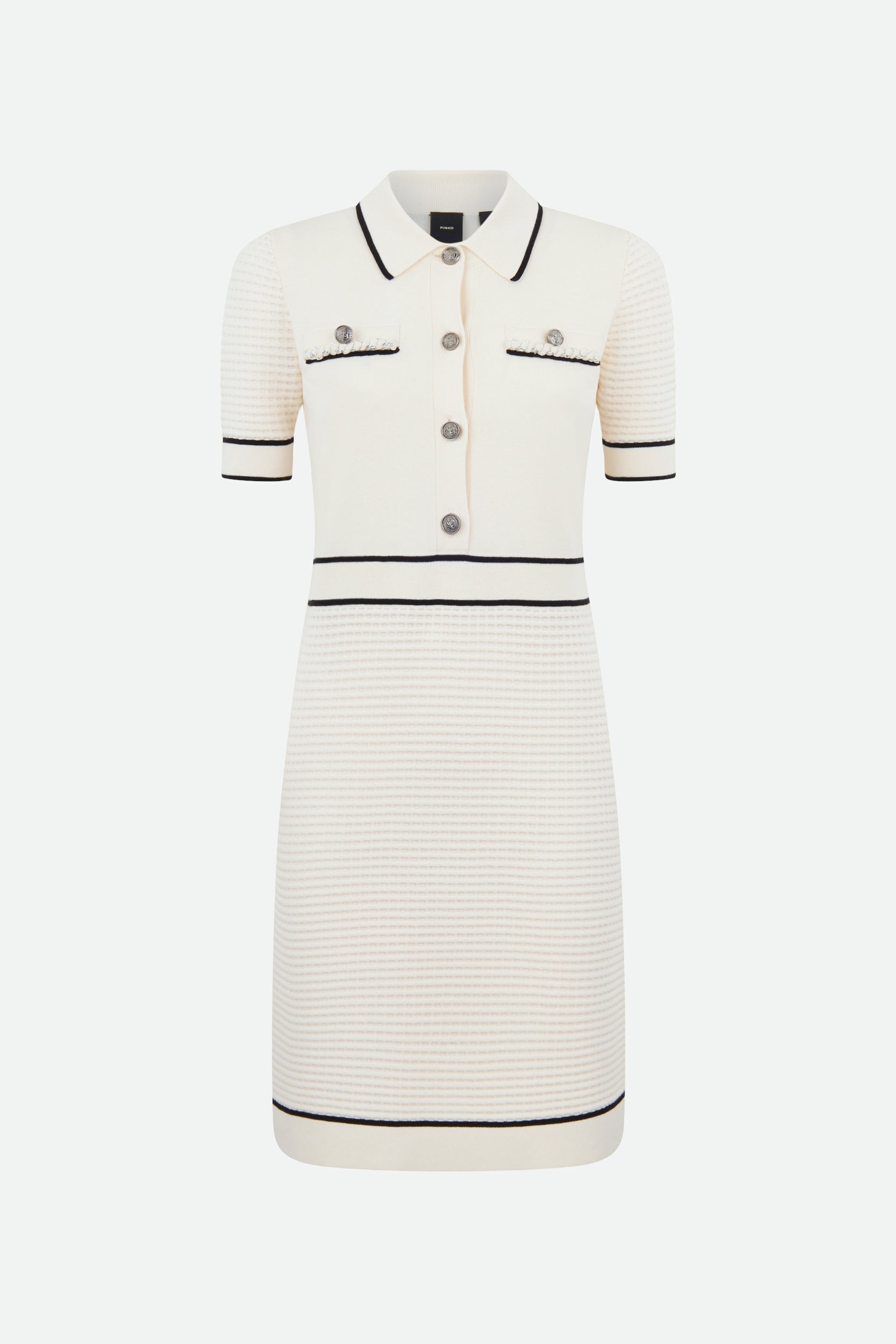 Pinko White College Dress