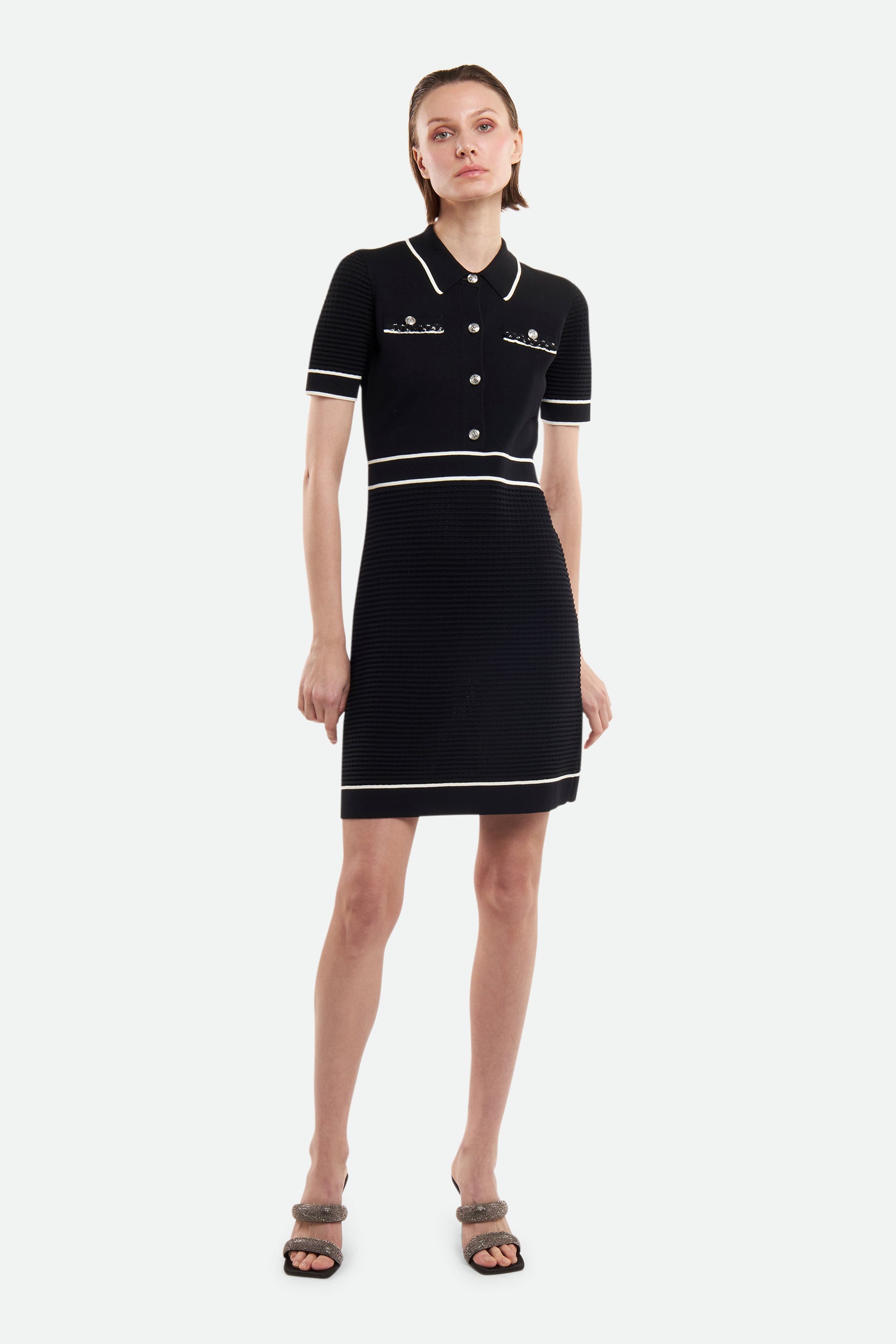 Pinko Black College Dress