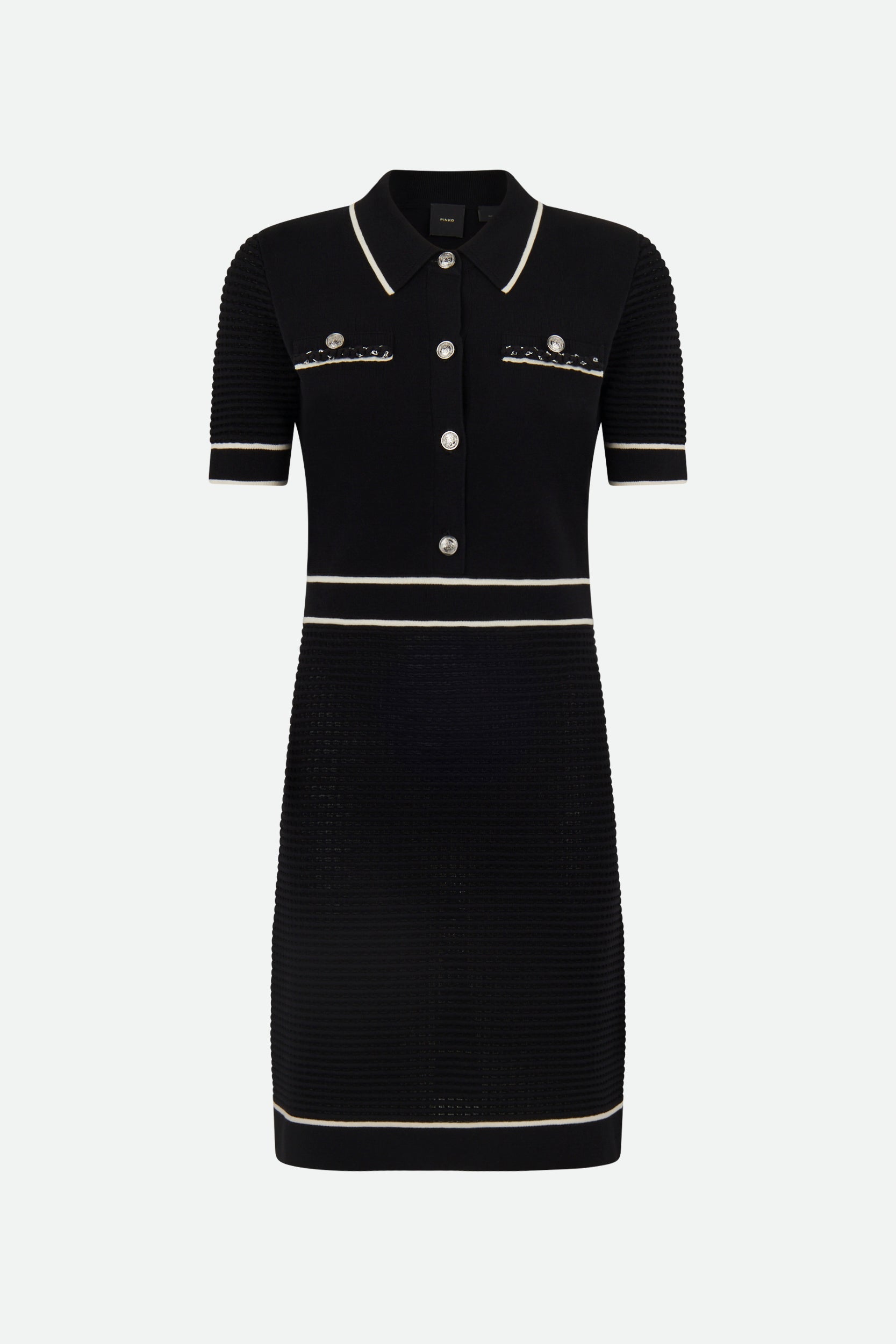 Pinko Black College Dress