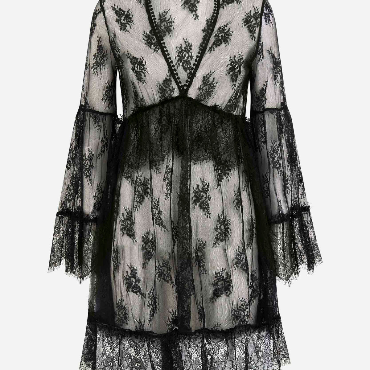 pinko black lace dress Lace Pattern Midi Length Dress