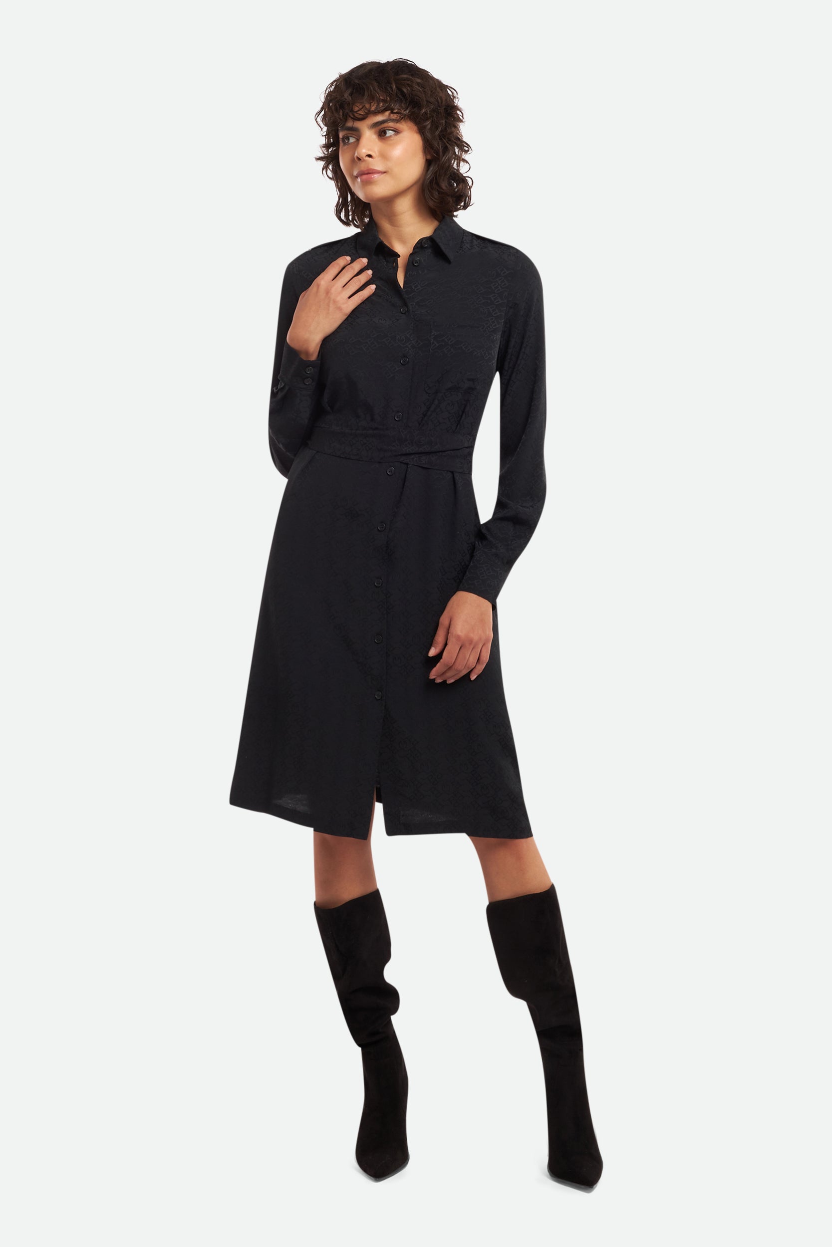 Pinko Black Shirt Dress