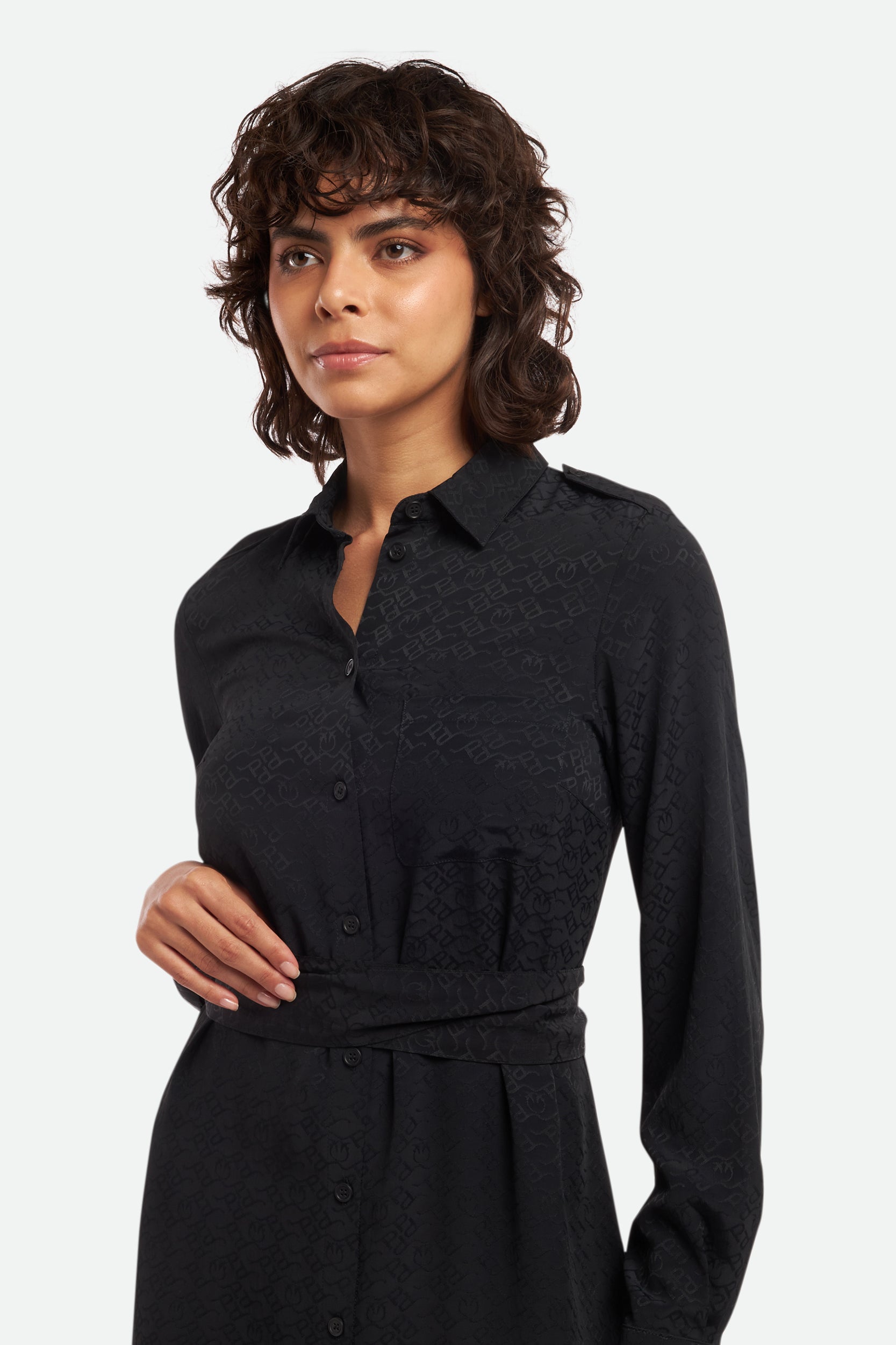 Pinko Black Shirt Dress