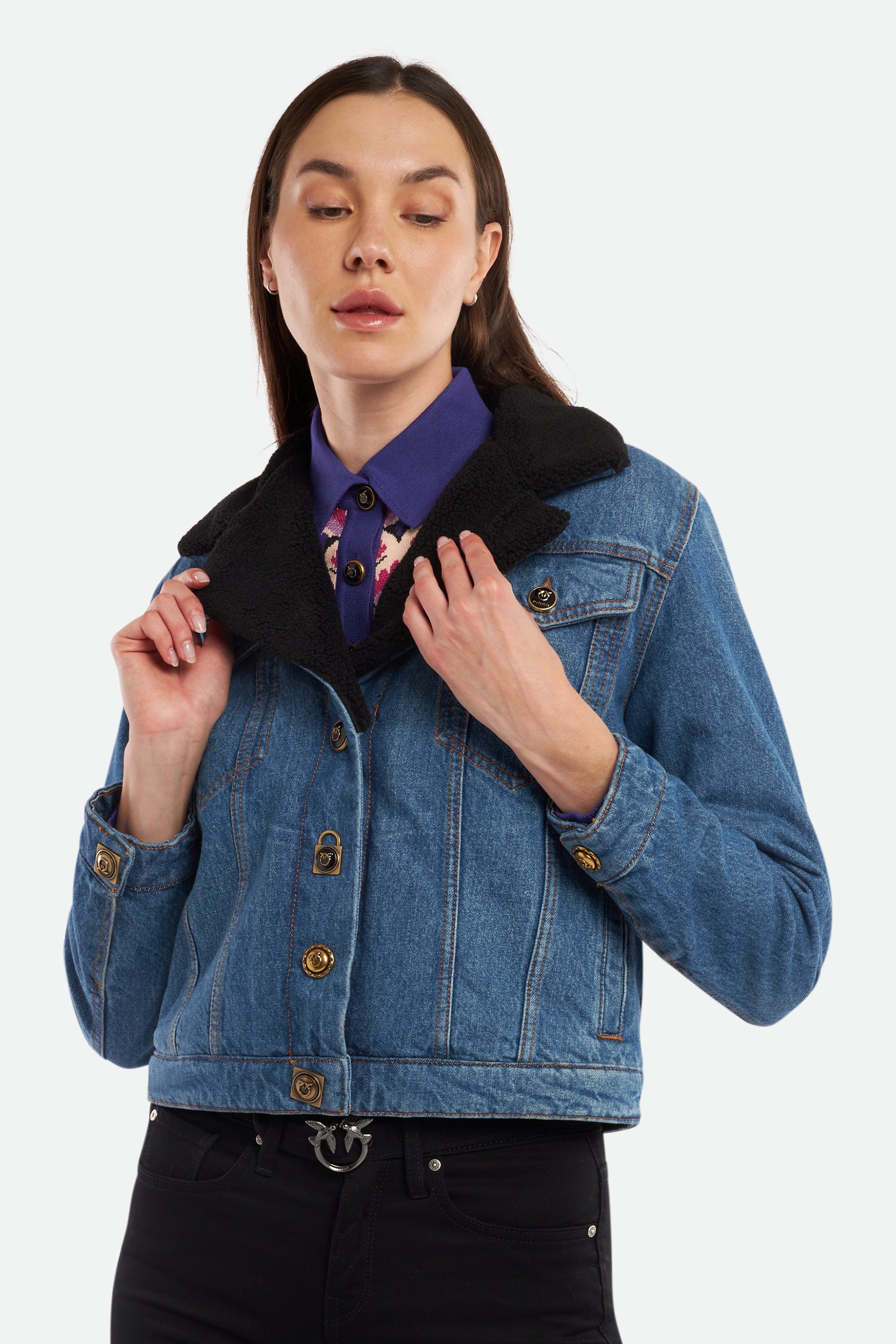 Pinko Blue Denim Jacket