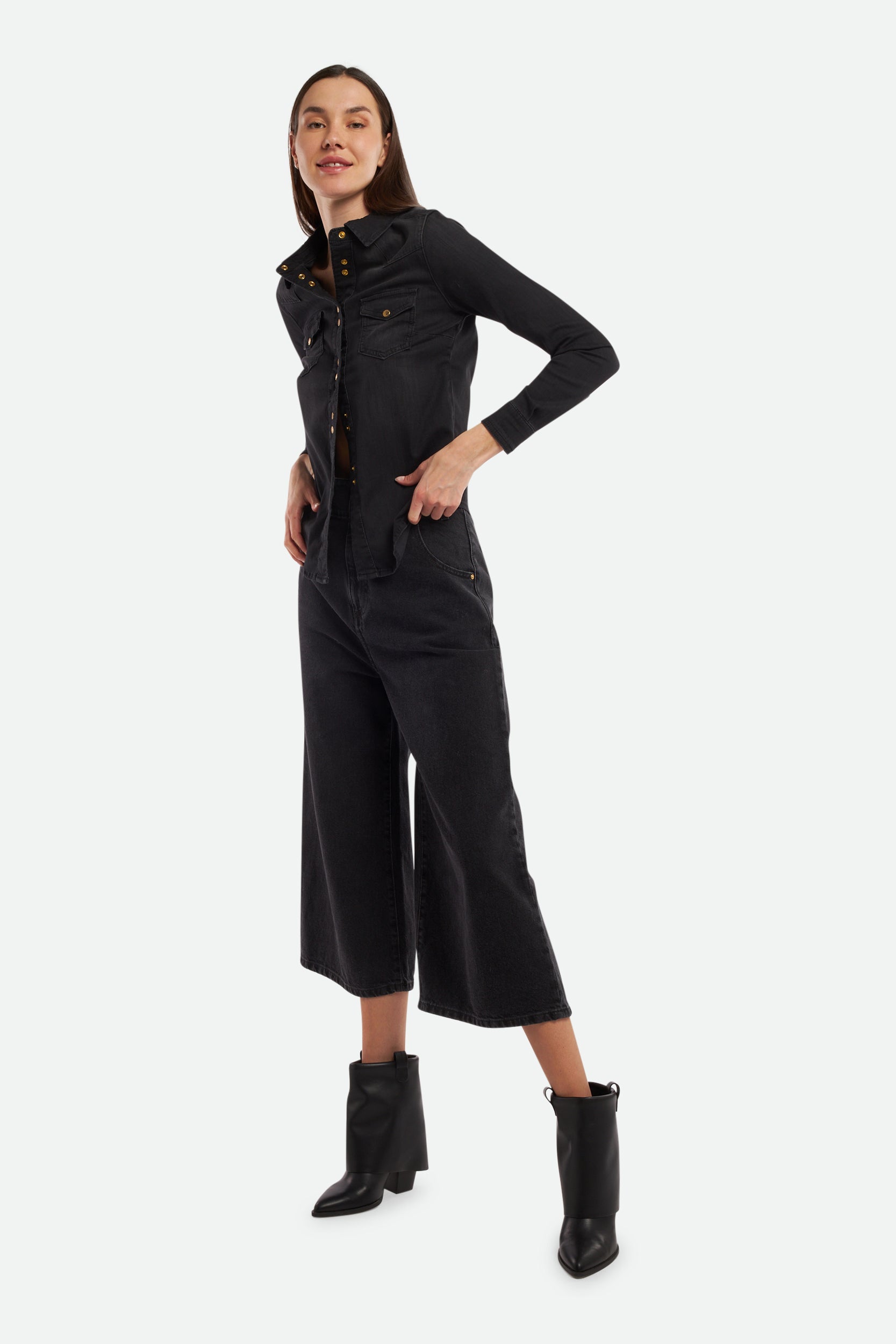 Pinko Jeans Wide Leg Nero